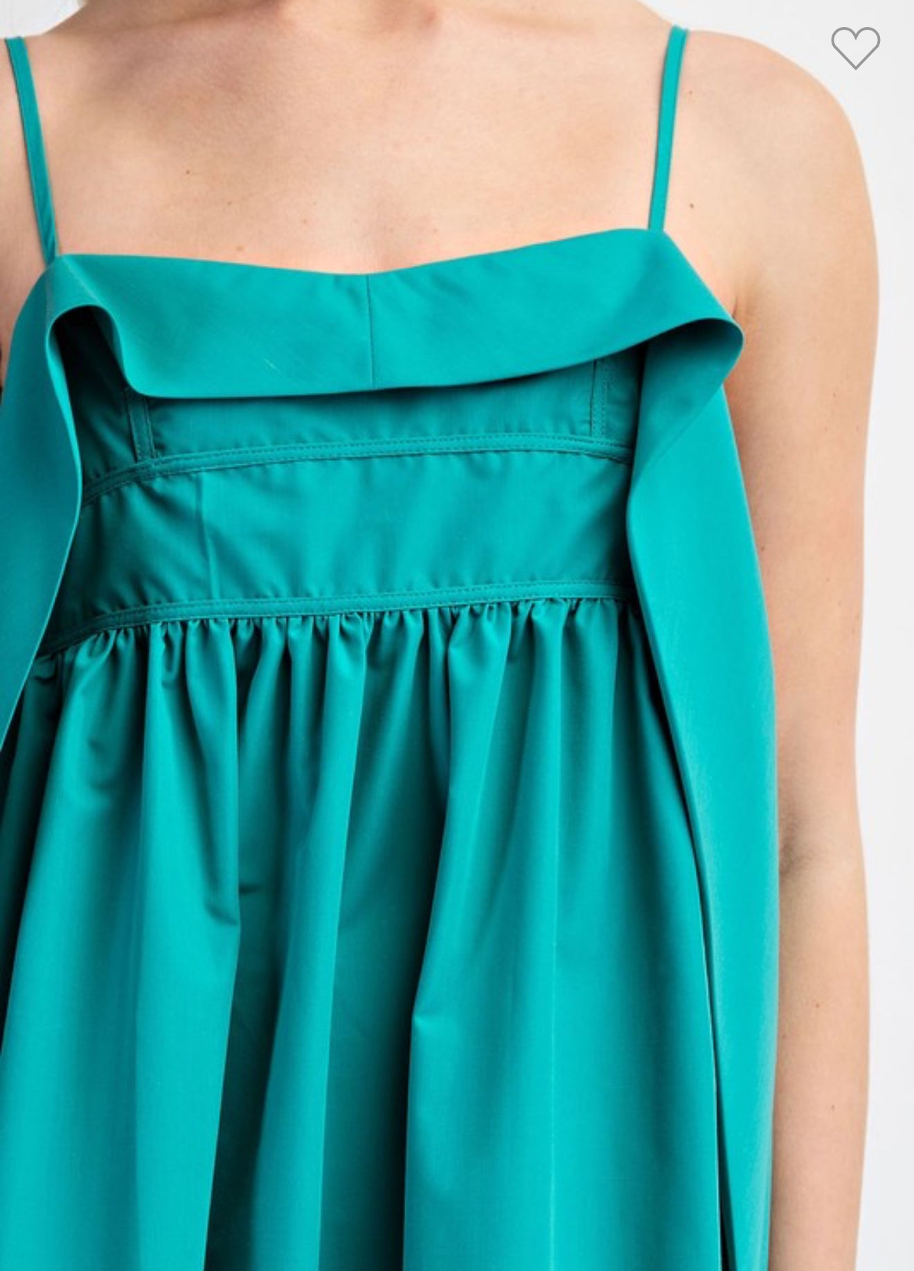 Aqua Ruffle Midi Dress