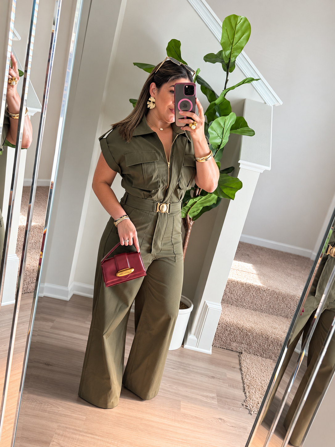 Olive Muse Utility Jumpsuit 🤎🌿