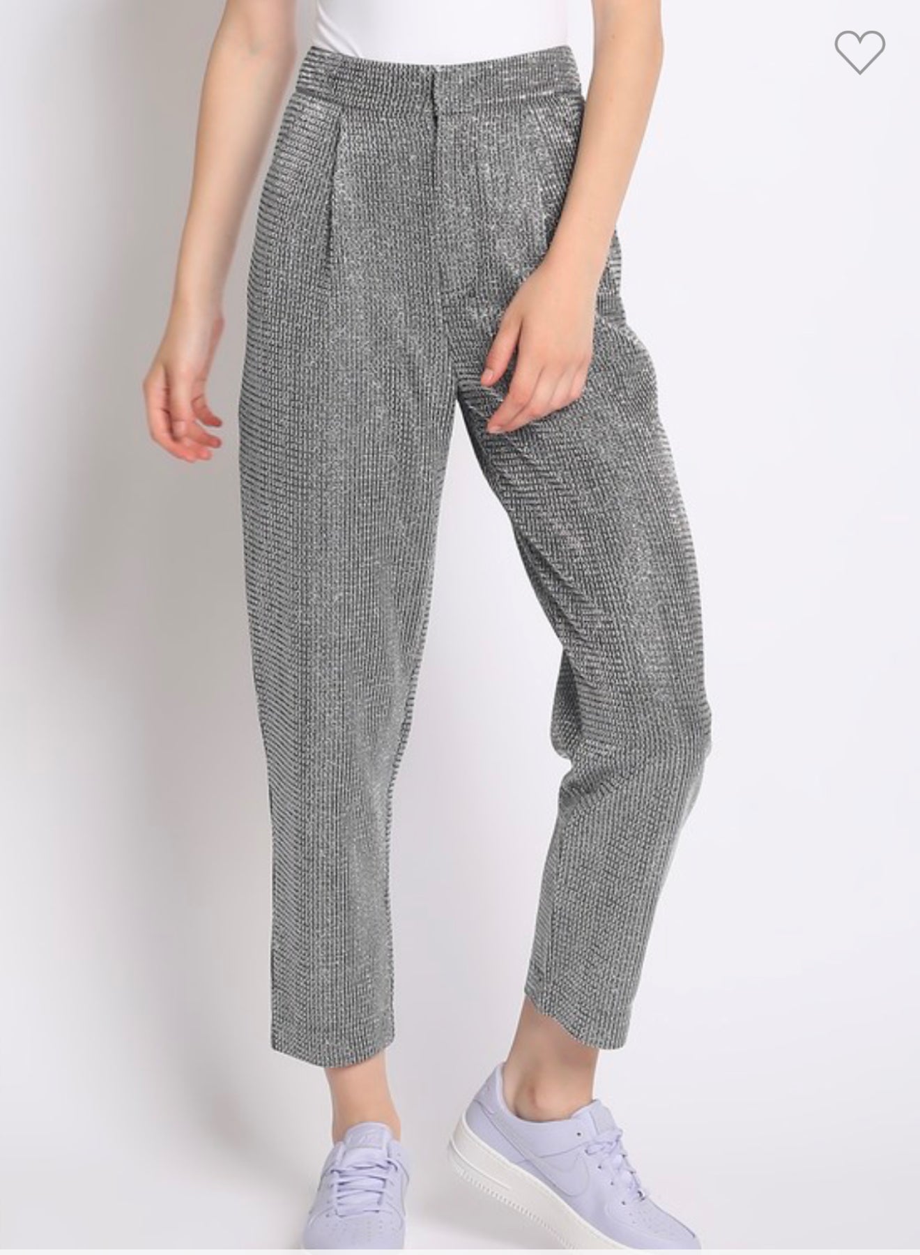 Glitter Silver Pants