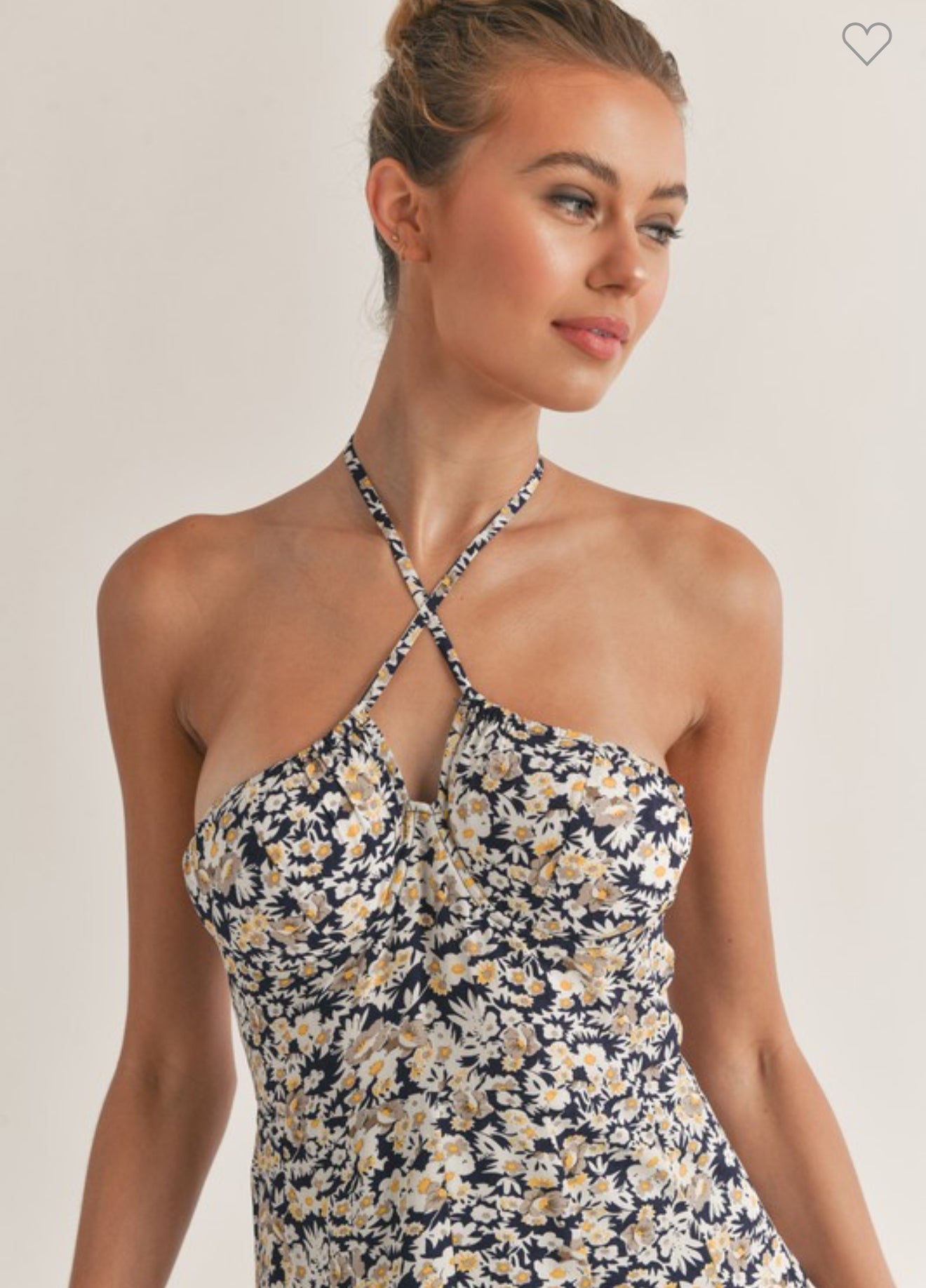 Flower Halter Dress