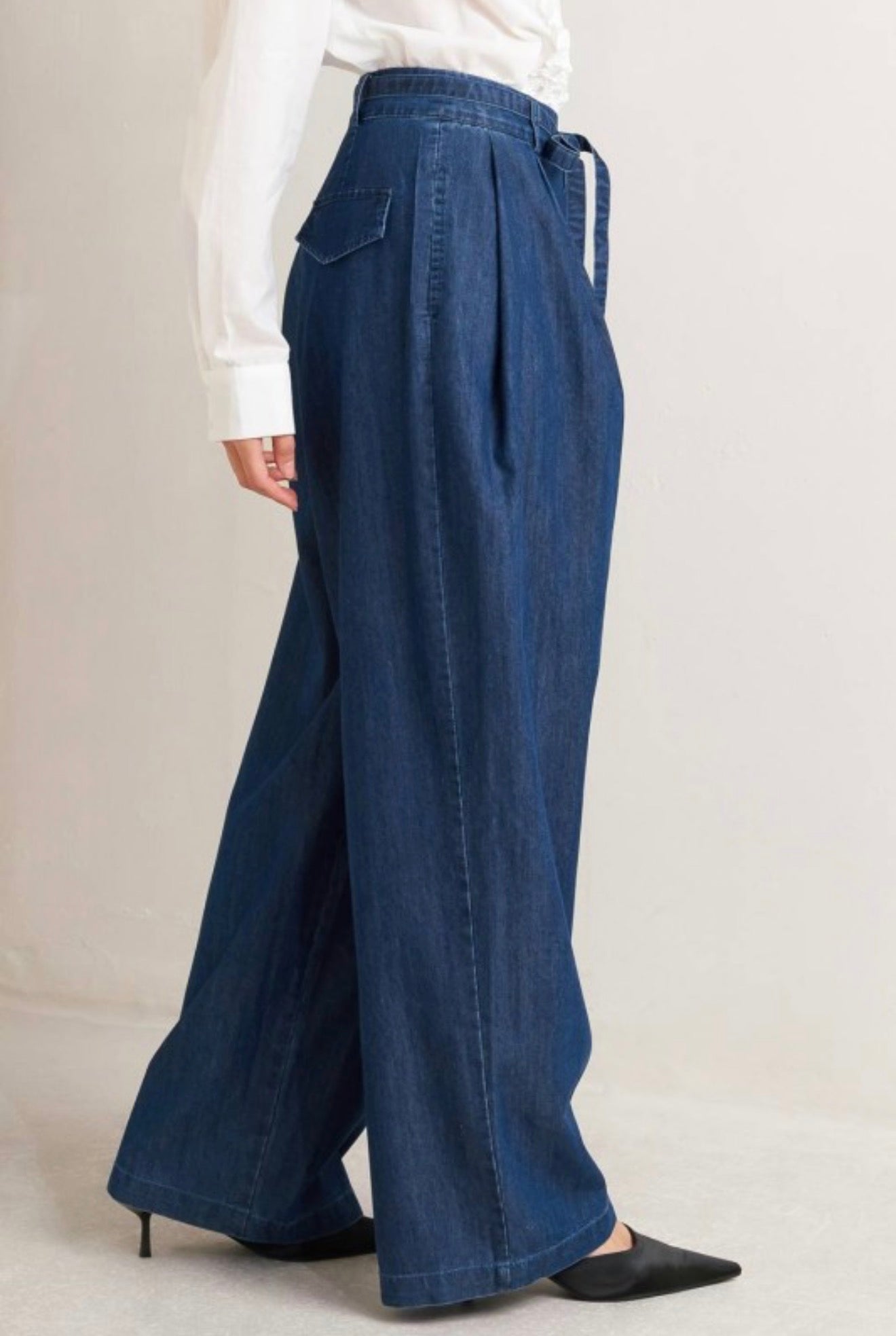 Palermo Midnight Pleated Jeans