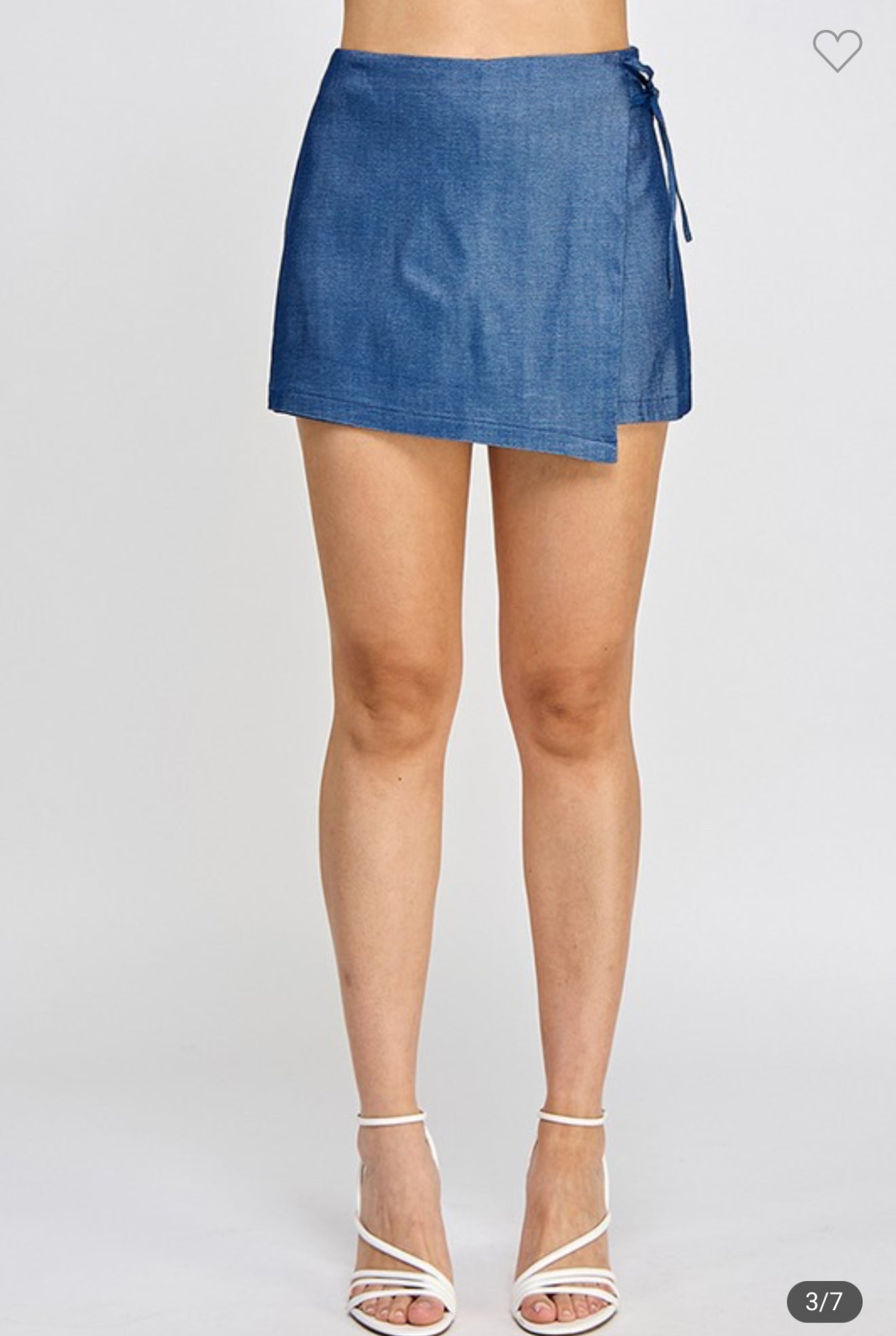 Dark Denim Skort