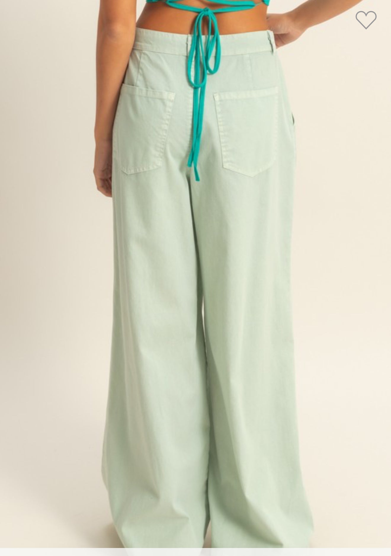 Mint wide Leg Pants