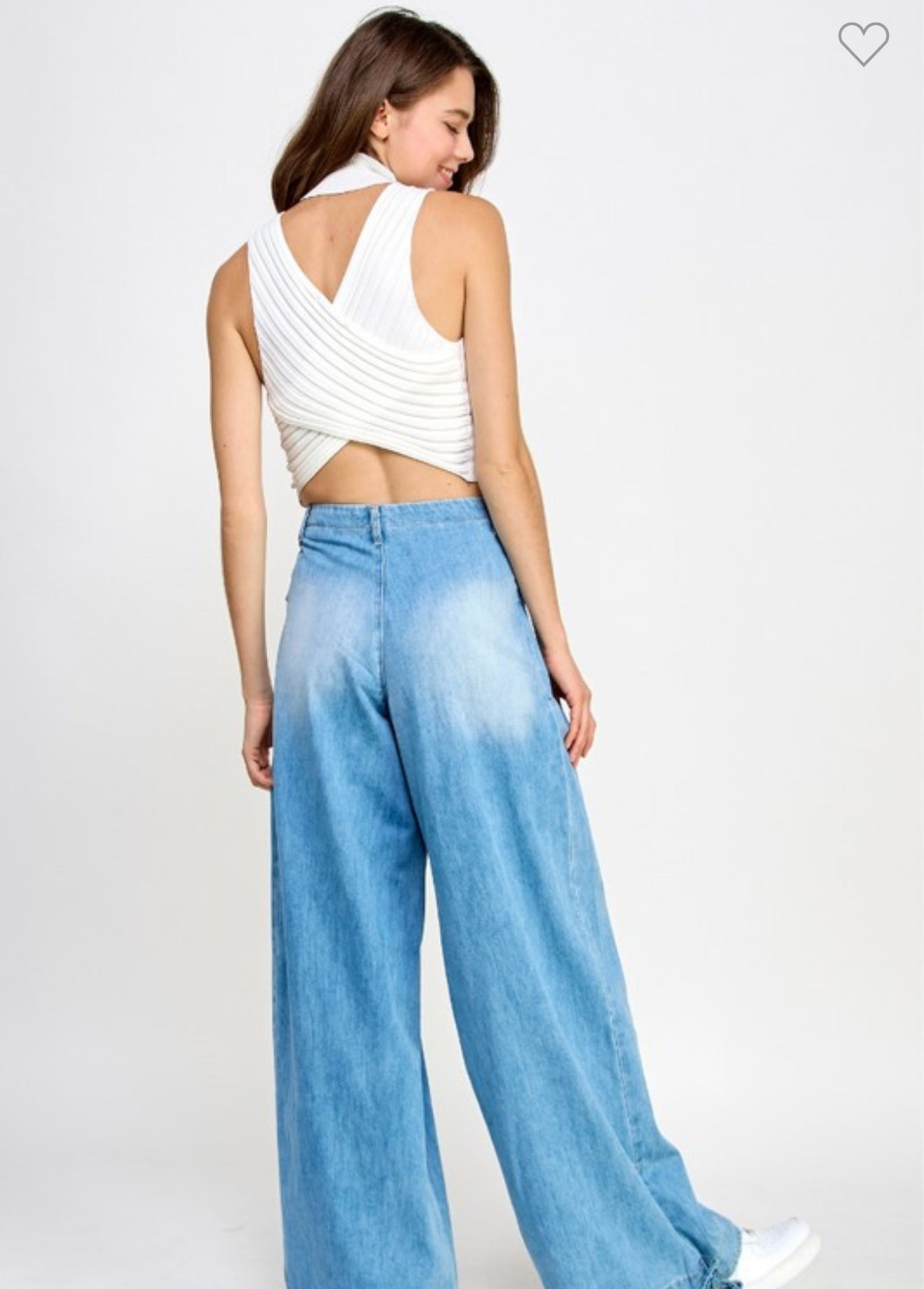 Light Wash Wide Denim