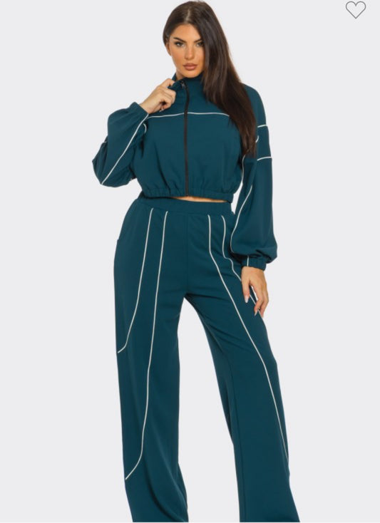 Hunter green Travel Set