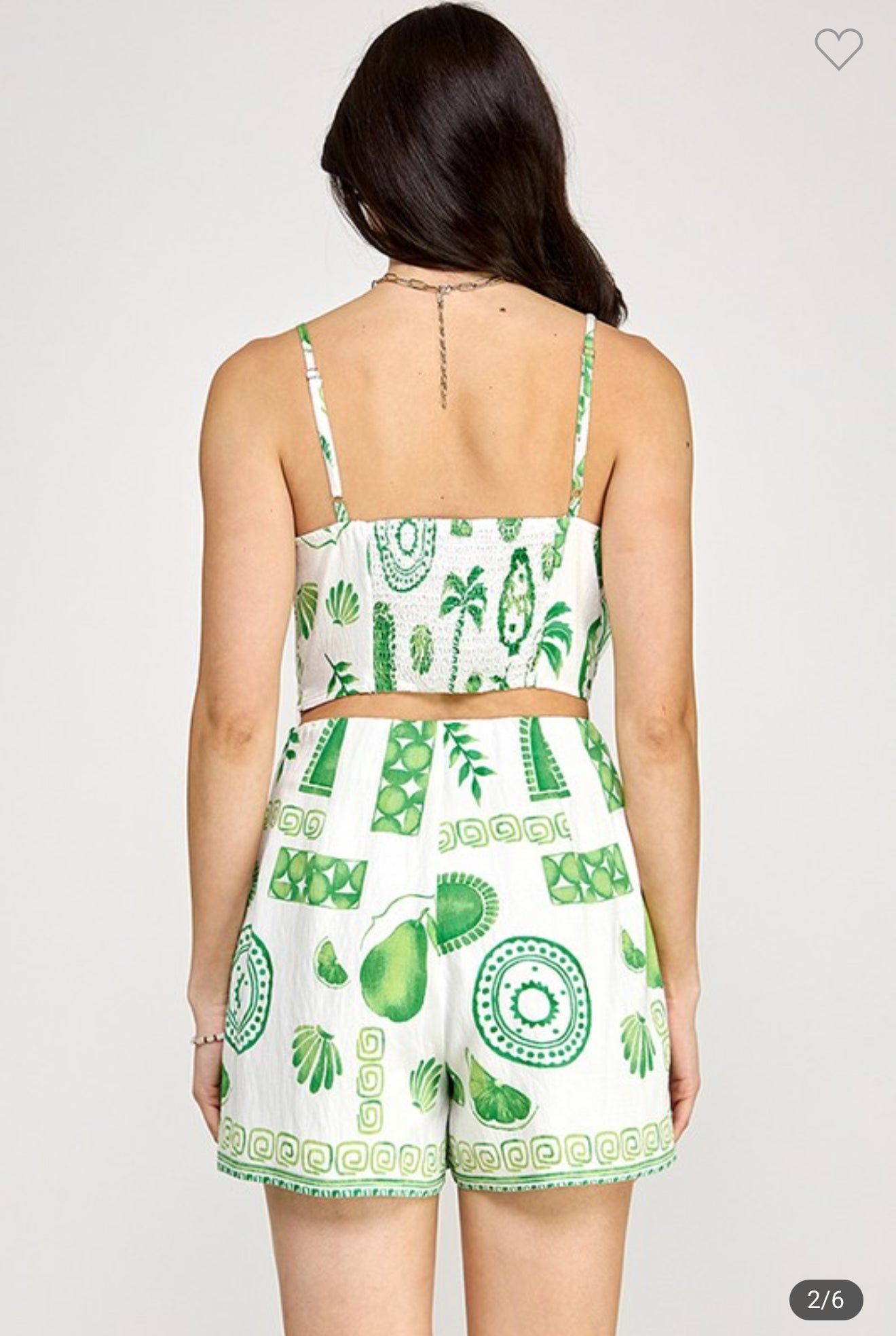 Green Palm Short set