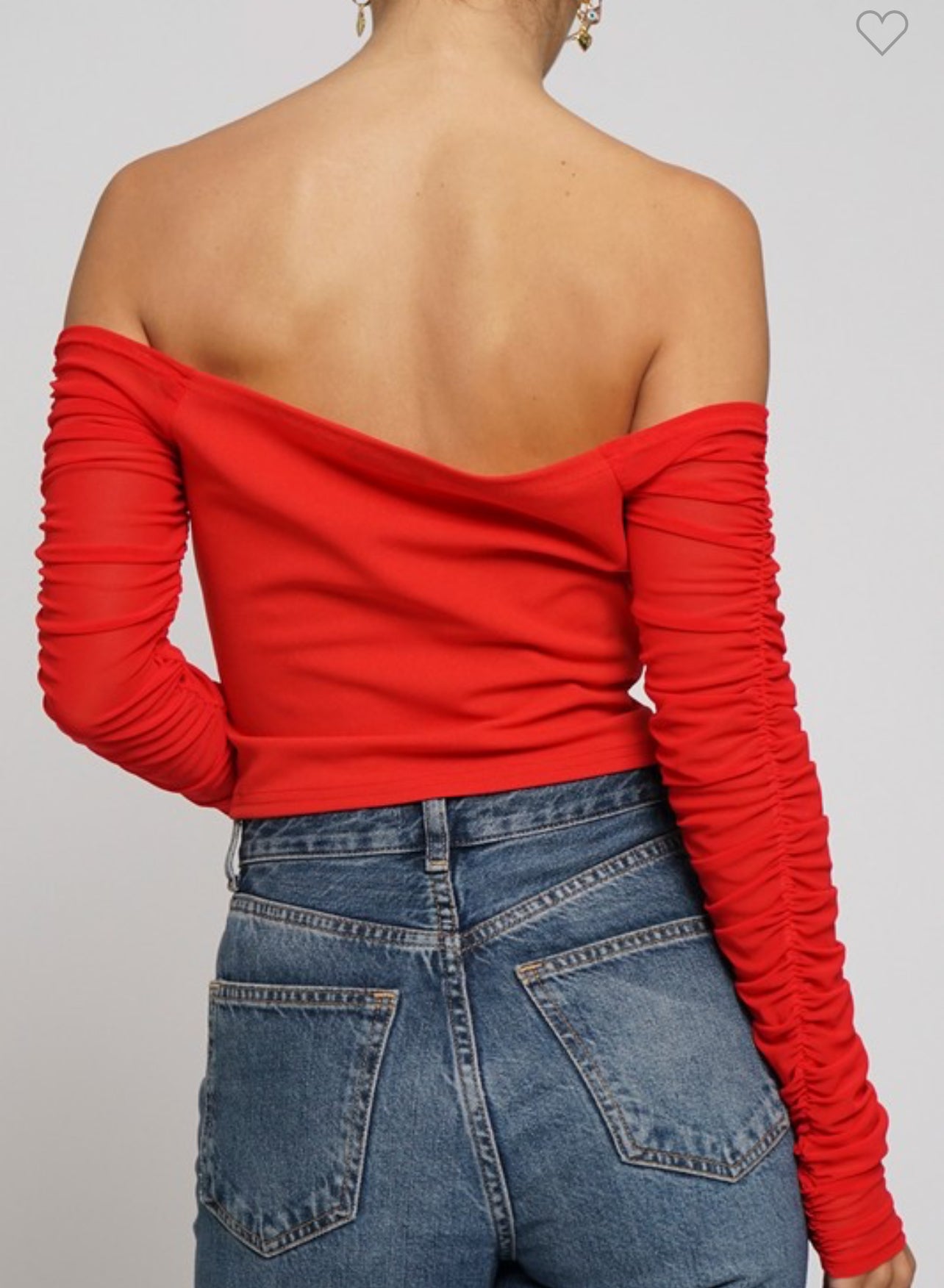 Red OffShoulder Top