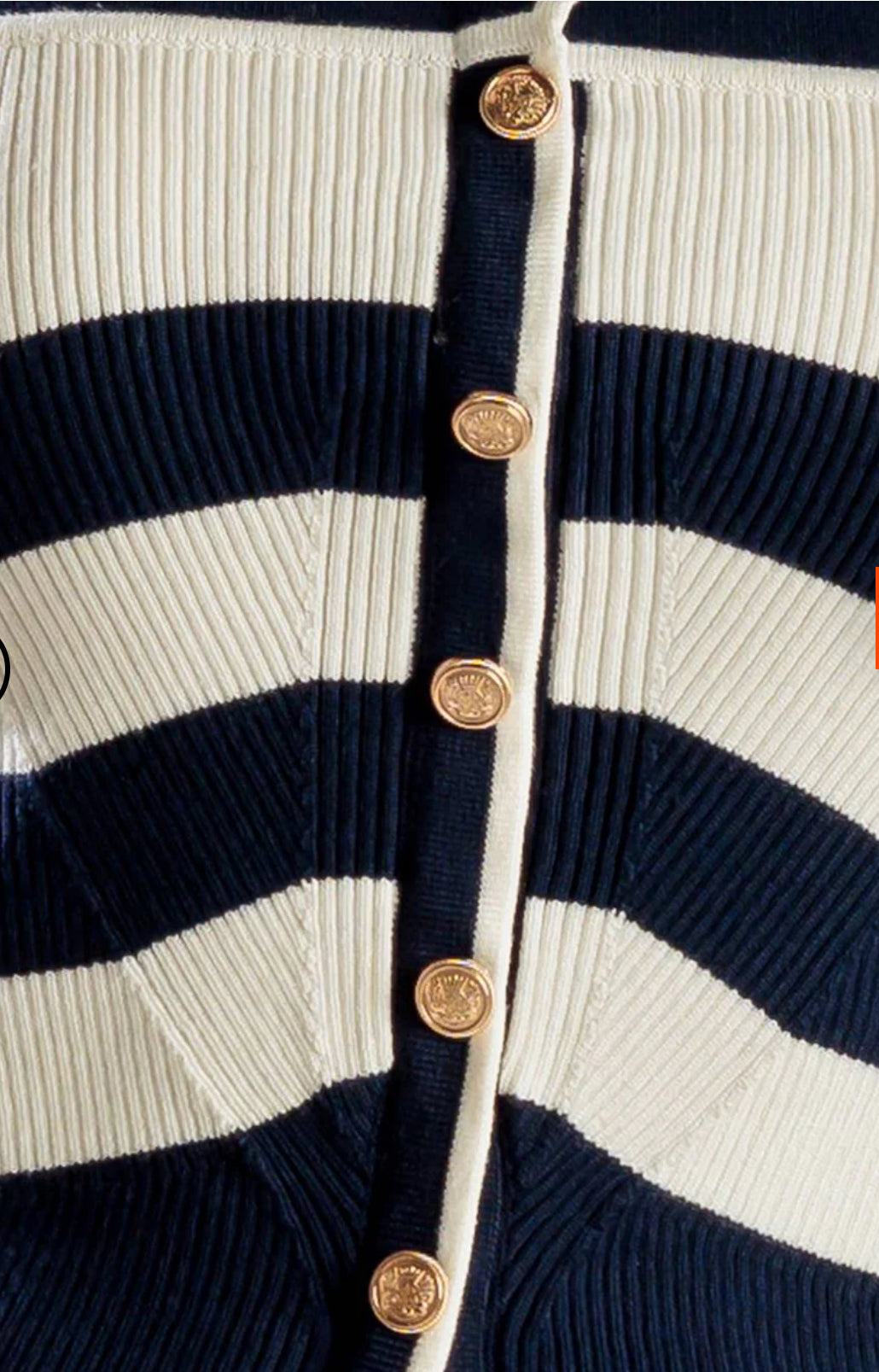 Nautical navy Stripes Top