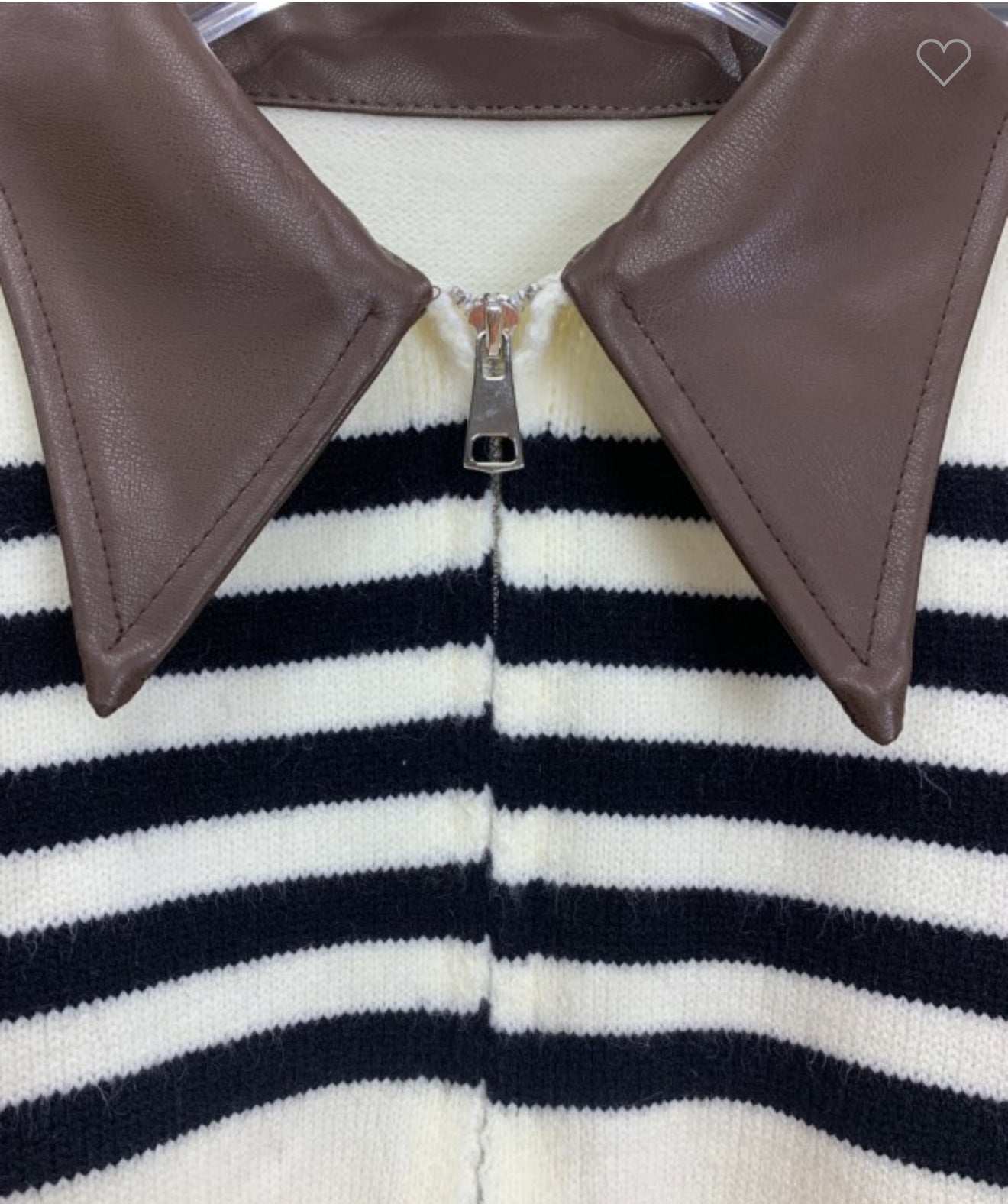 Brown collared Sweater