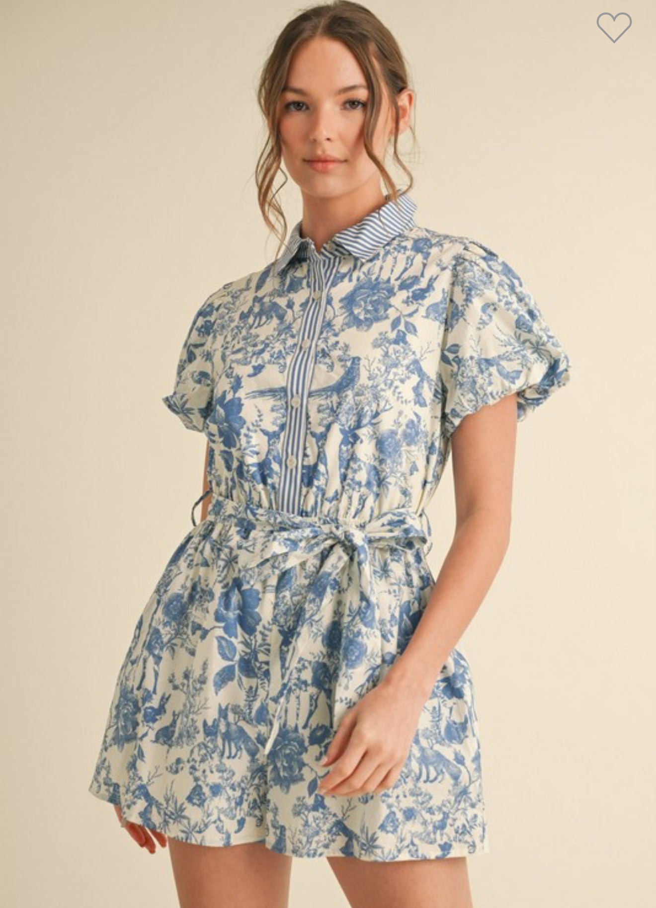Florazul Puff Sleeve Romper