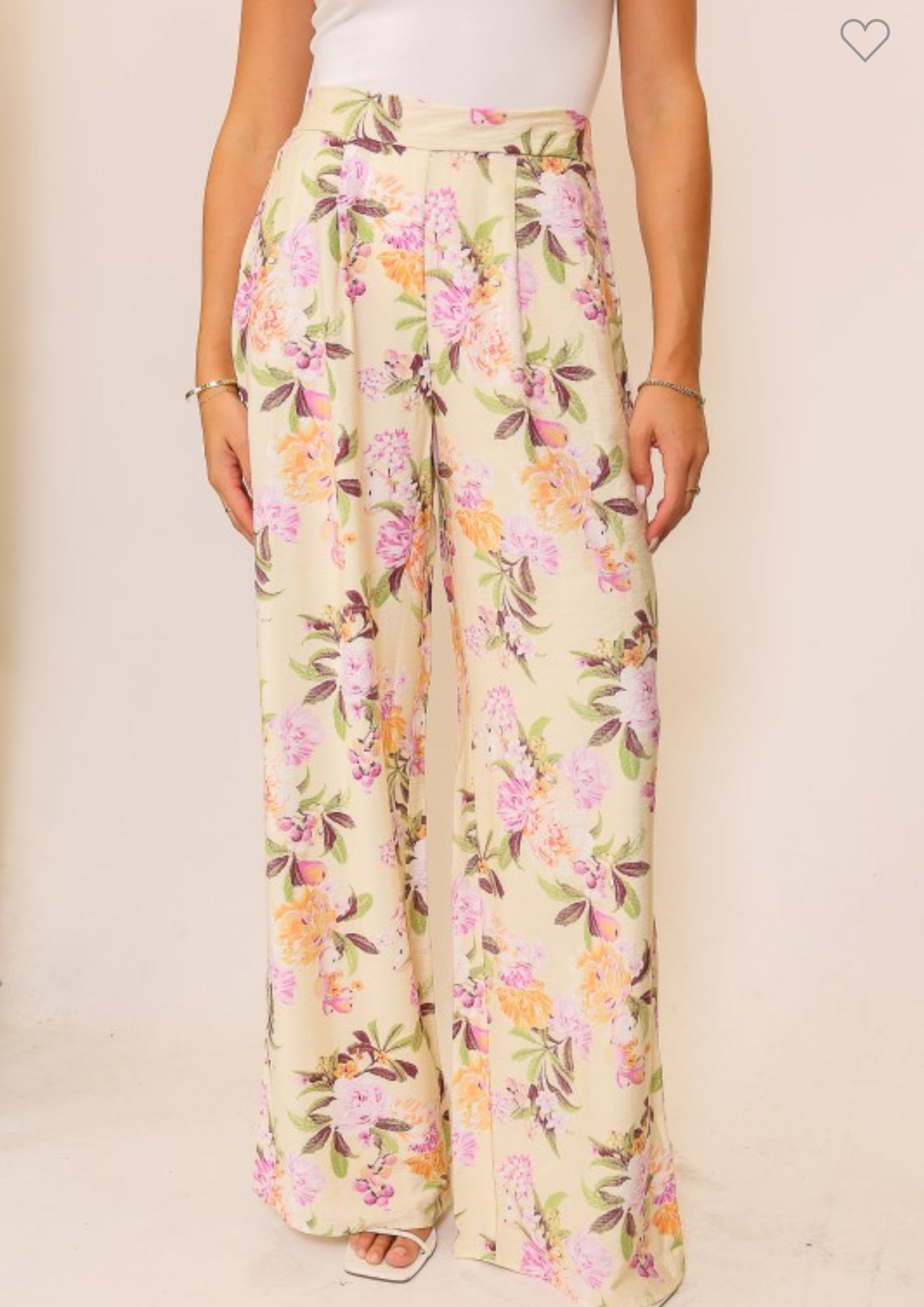 Lavender roses Linen Pants