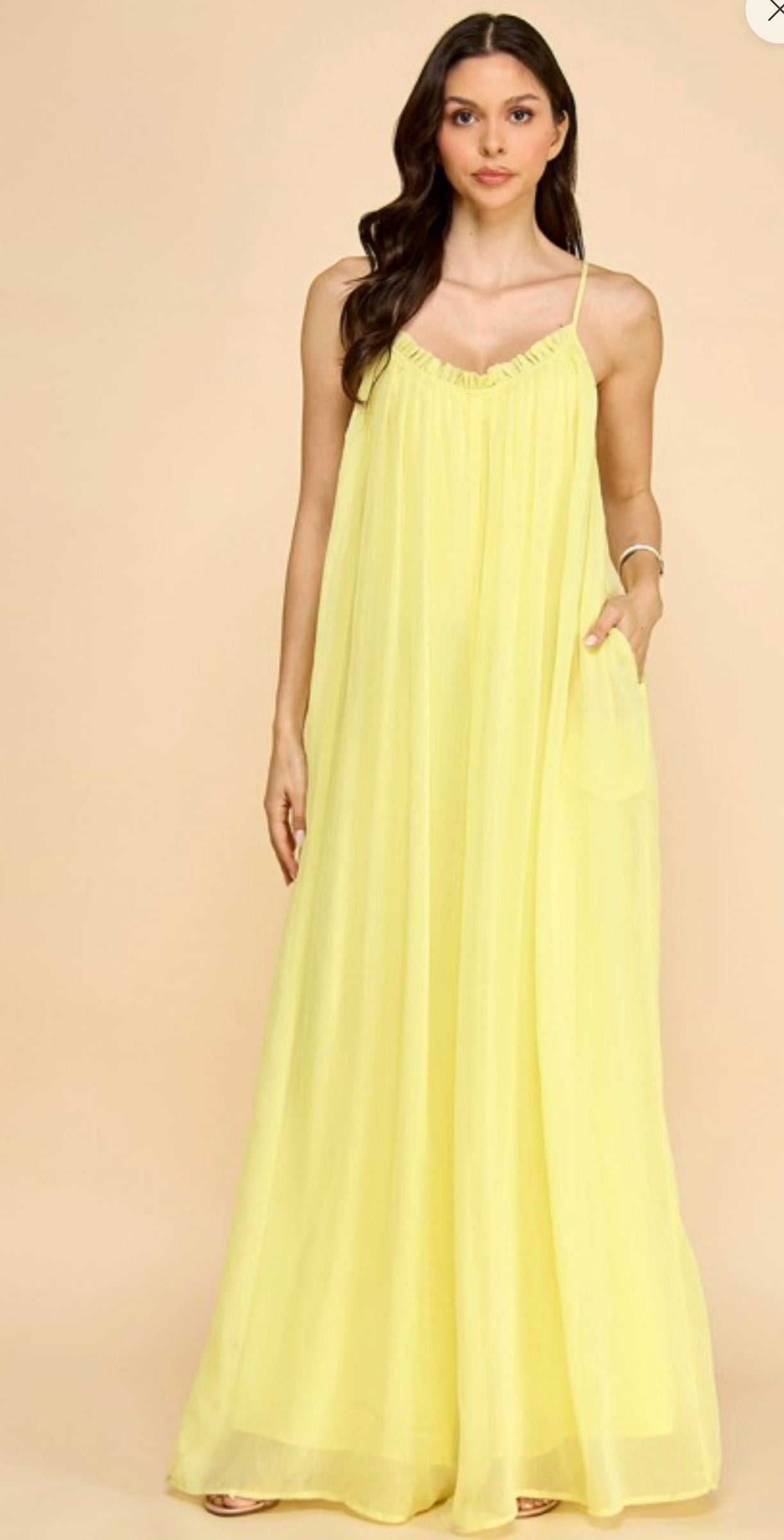 Yellow Loose Jumpsuit
