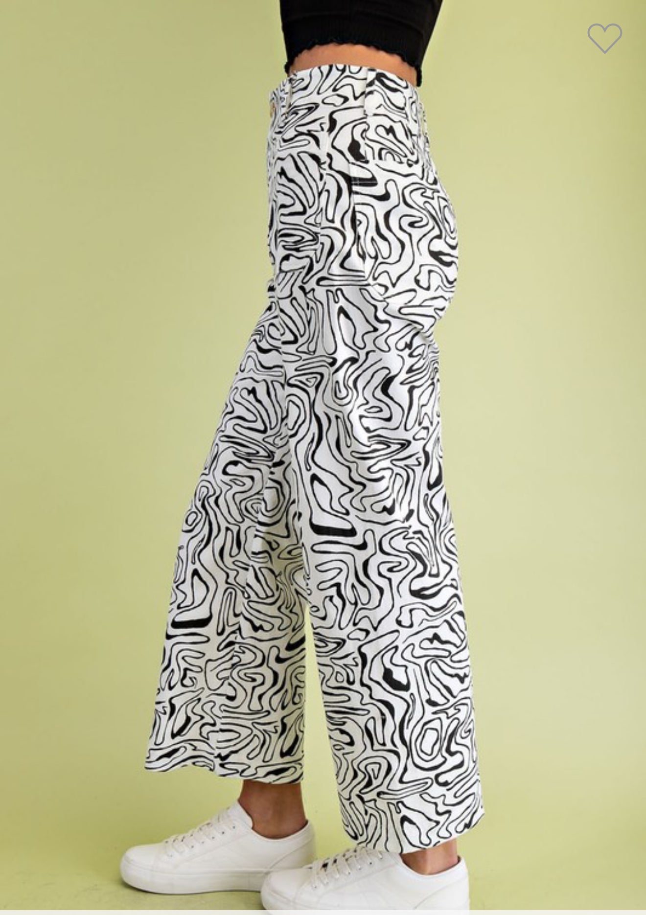 Black Stripes Ankle Pant