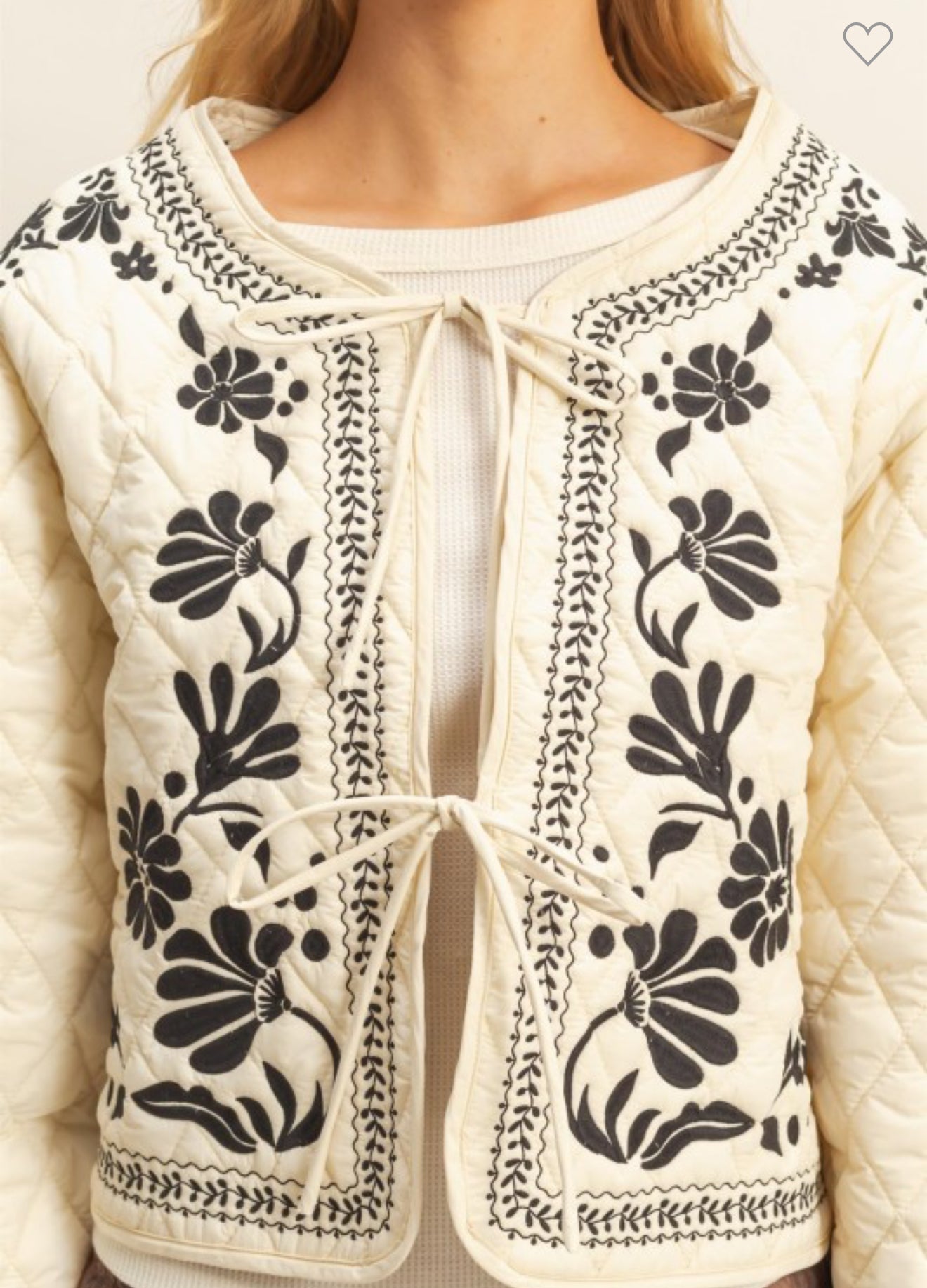 Quilted Embroidered Jacket