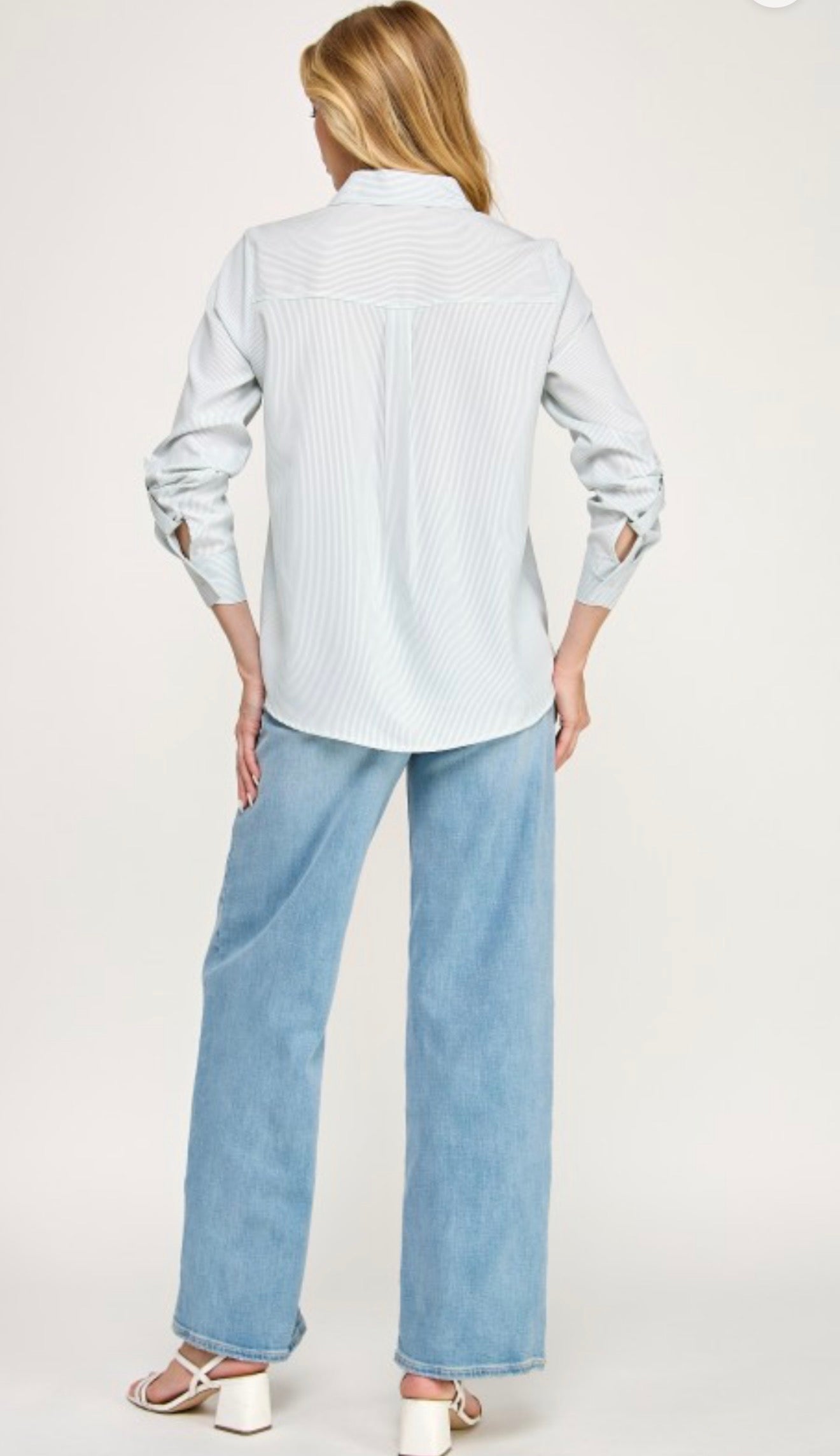 Verde Riviera Stripes Blouse