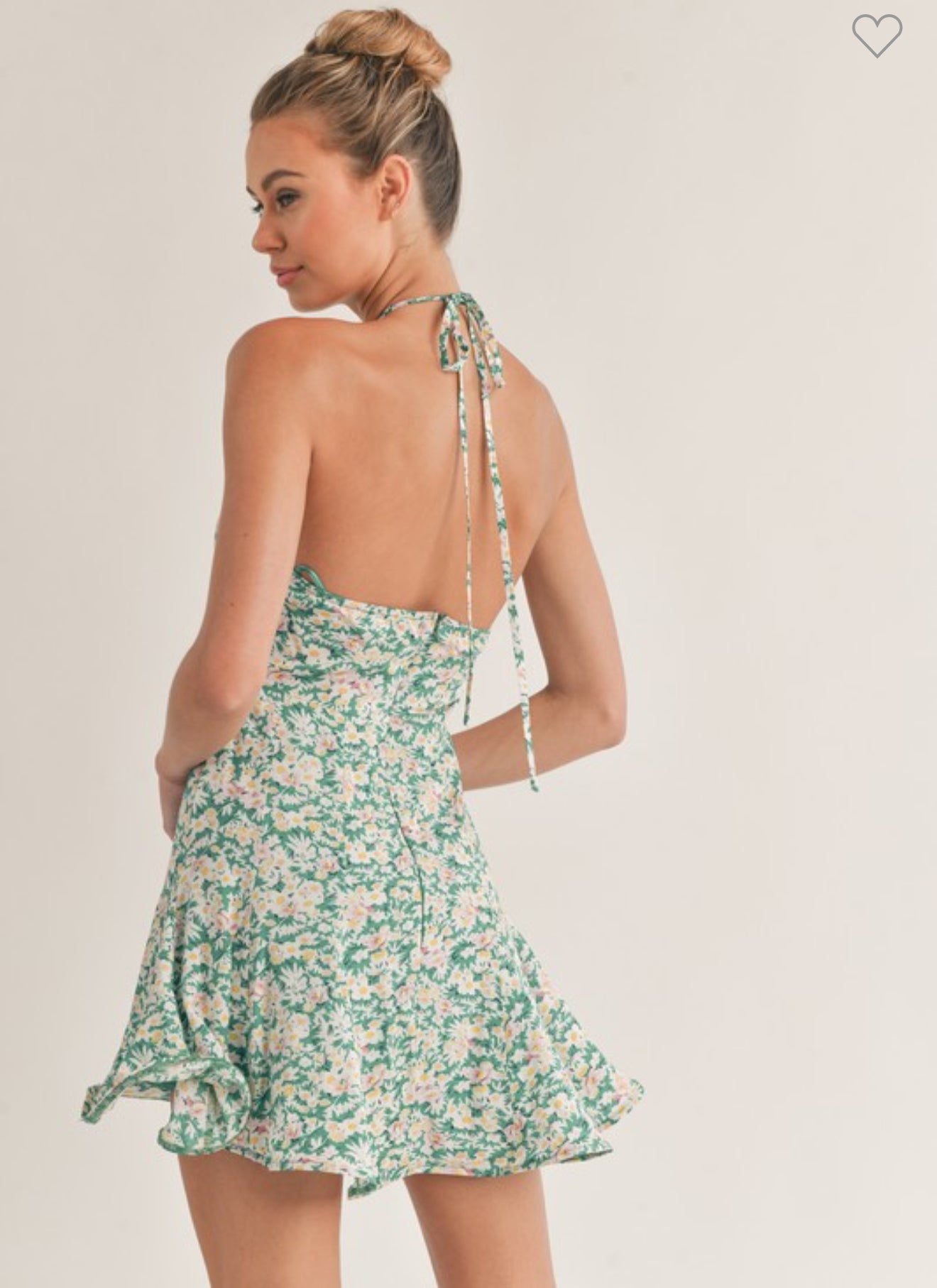 Flower Halter Dress