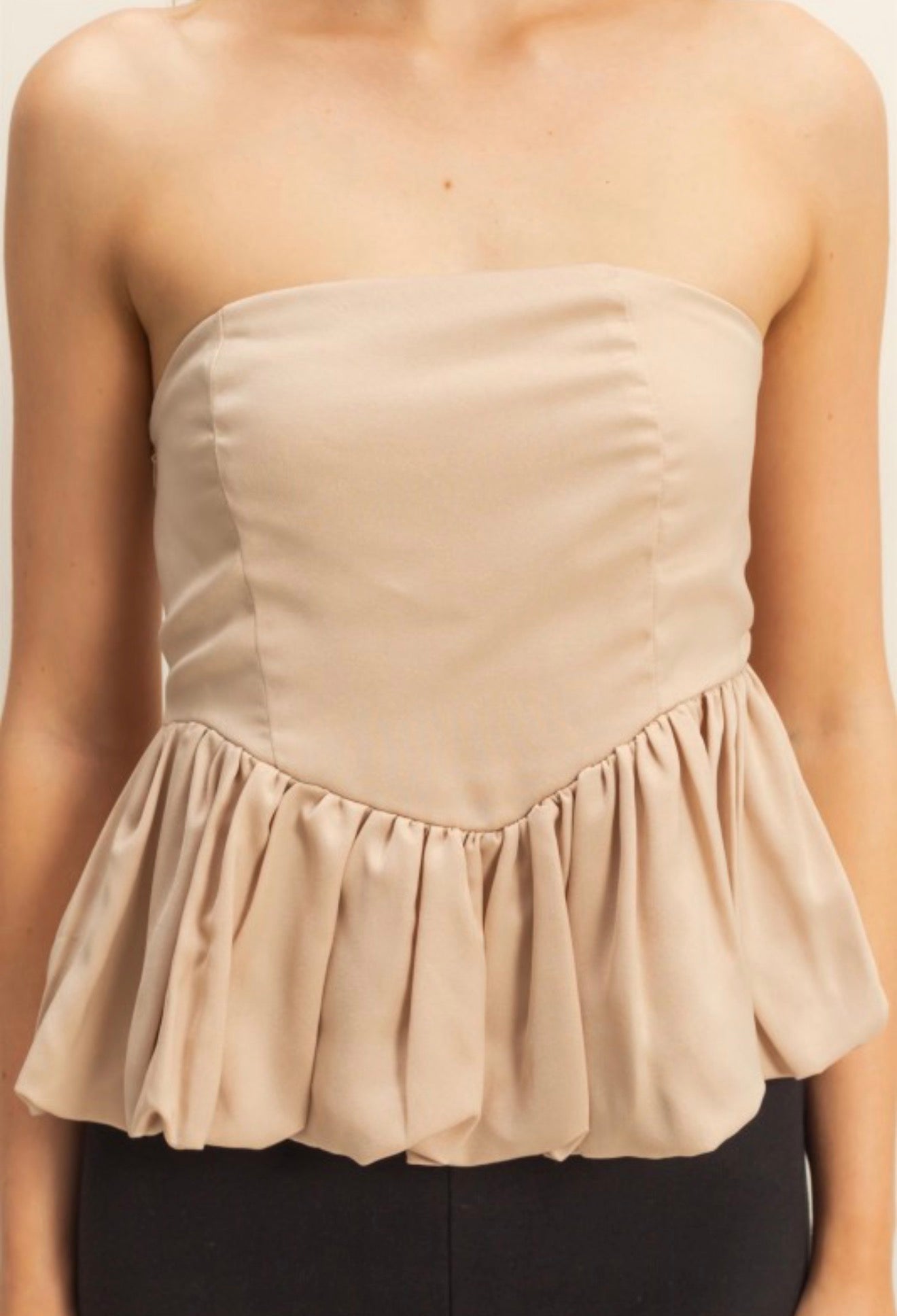 Almond Off Shoulder Top