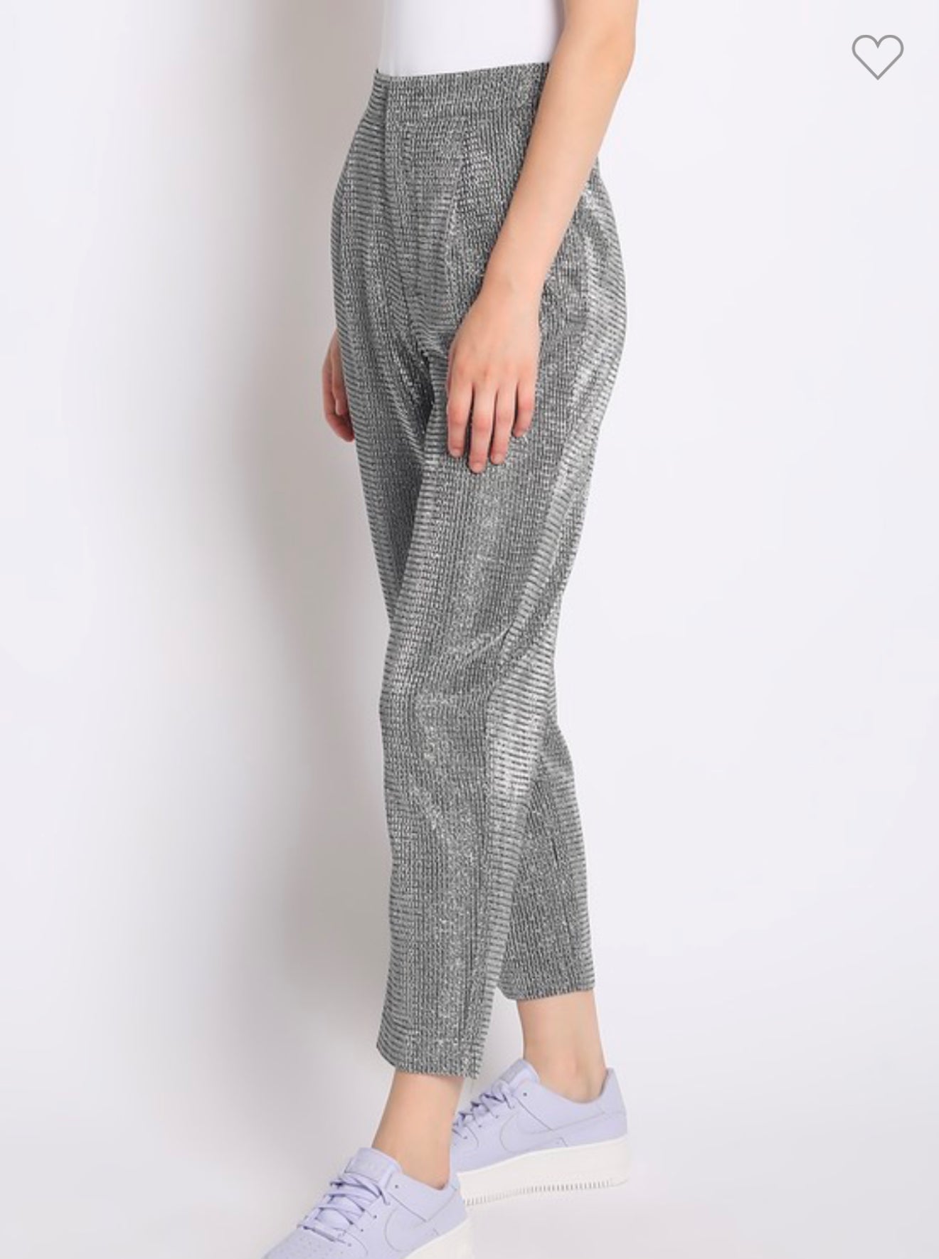 Glitter Silver Pants