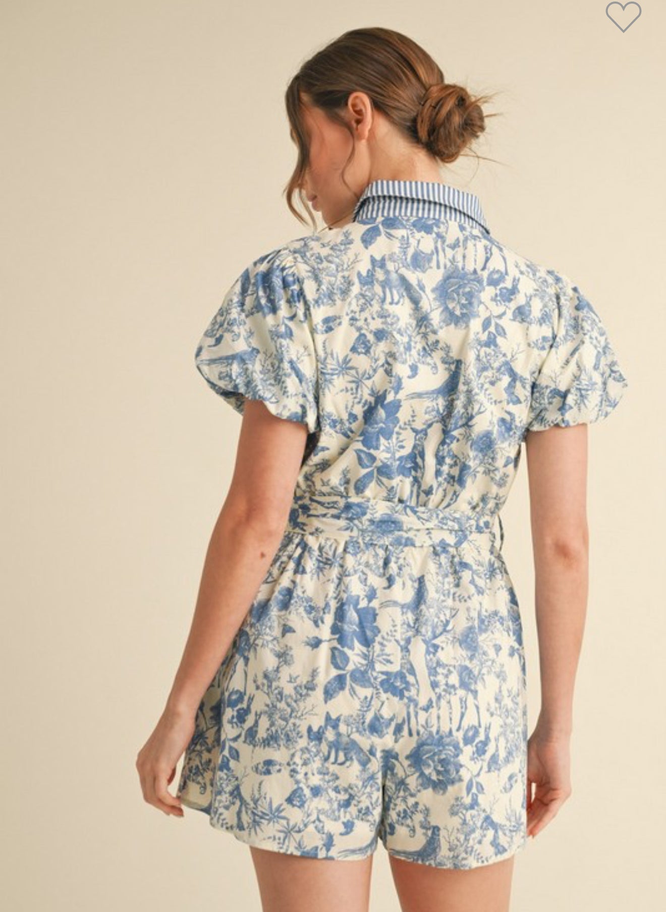 Florazul Puff Sleeve Romper