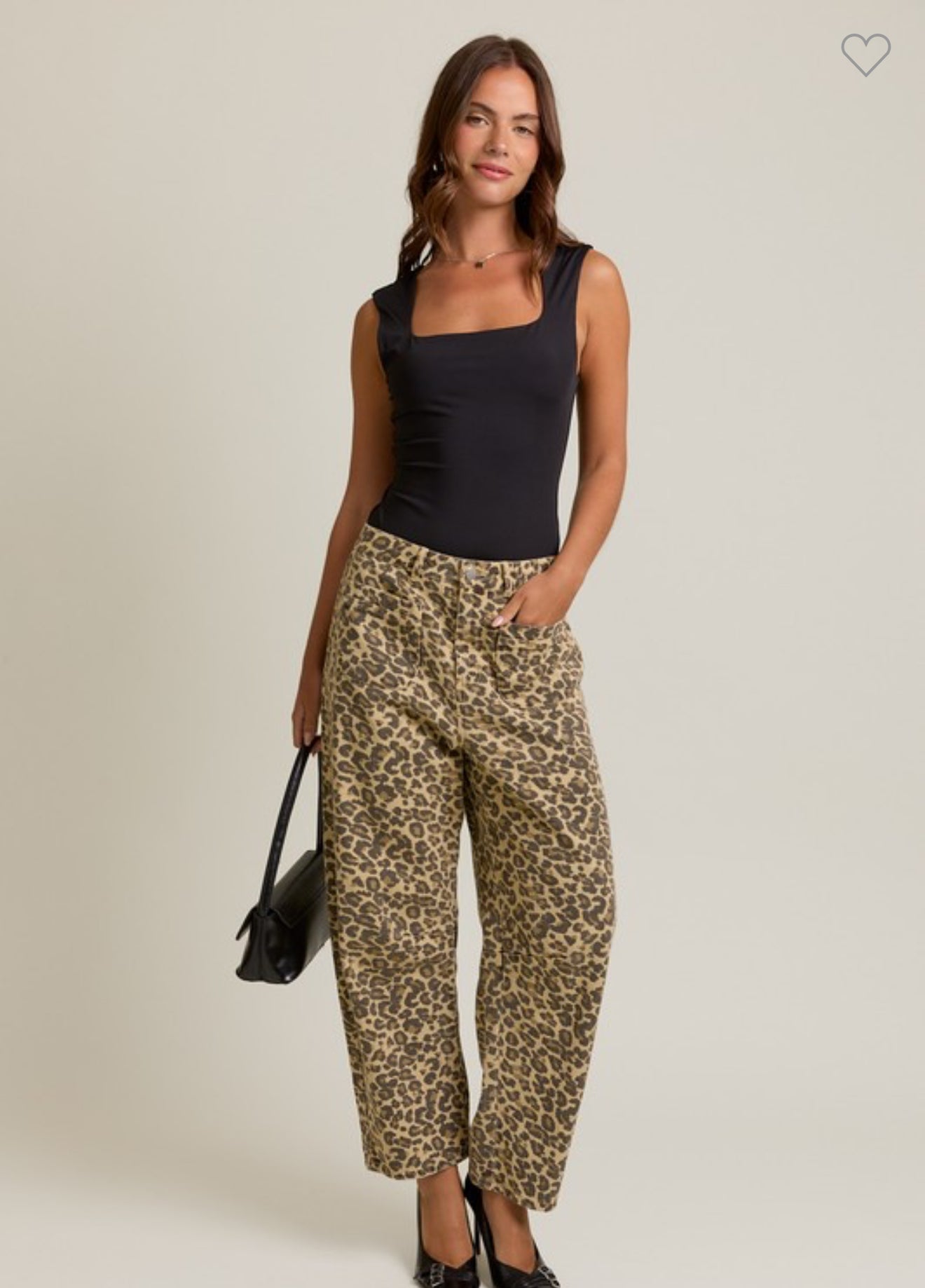 Leopard Barrel Pants