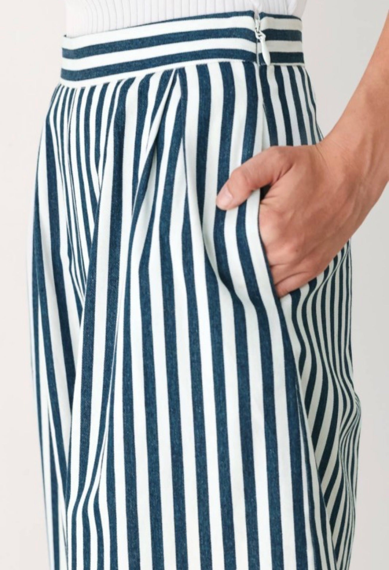 Navy Sailor Chic Pants