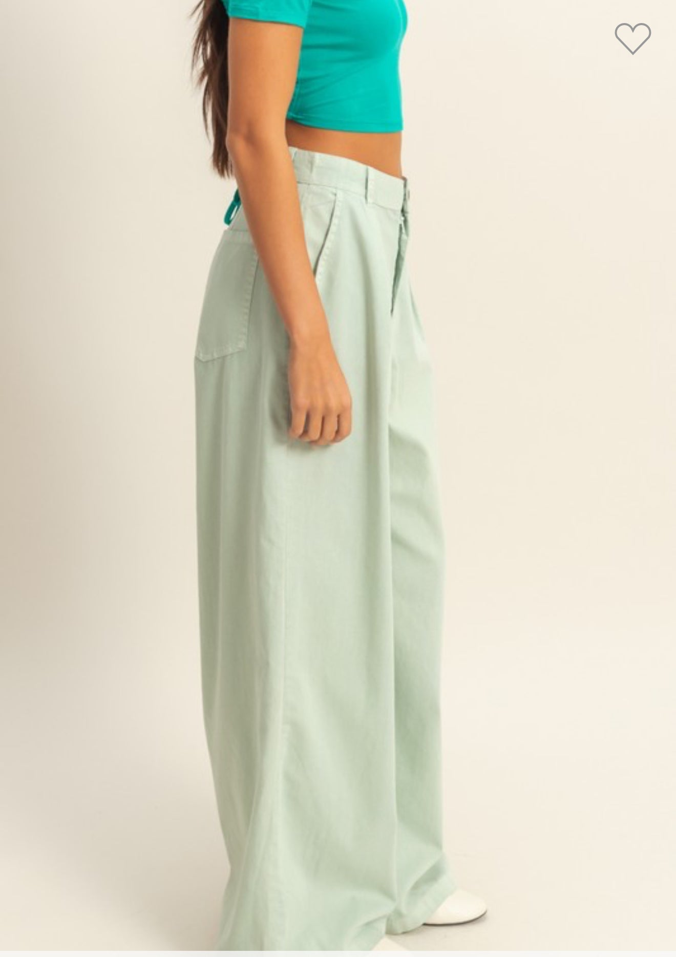 Mint wide Leg Pants