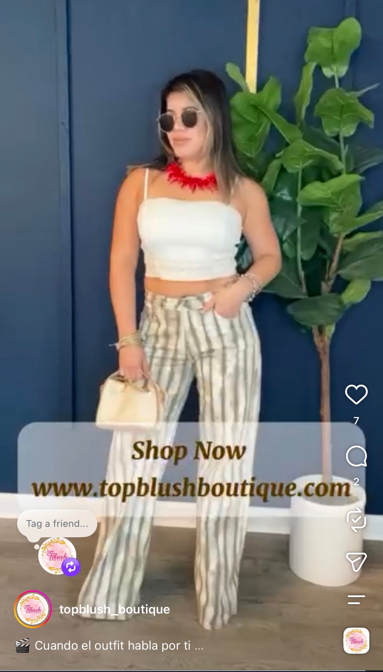Beige striped Jeans