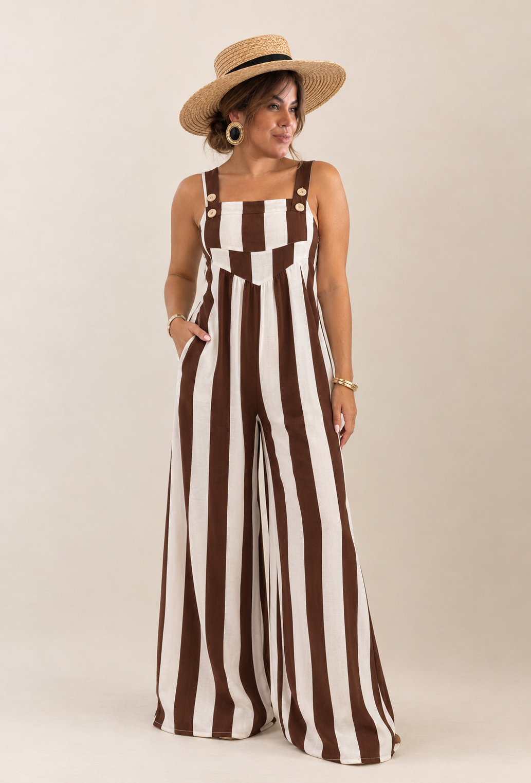 Chocolate Stripes Overall