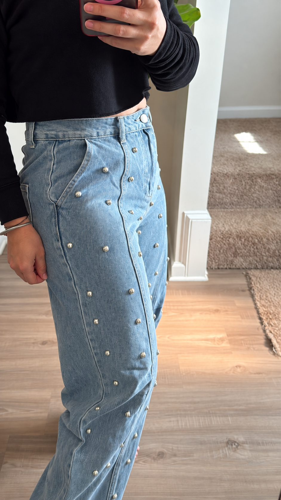 Icon Studded Denim