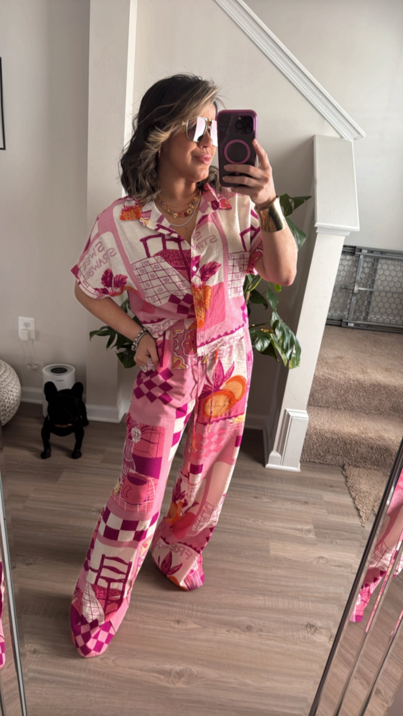 Pink Best Summer Pant Set