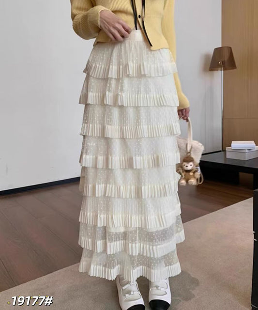 Taupe Resort Mesh Skirt