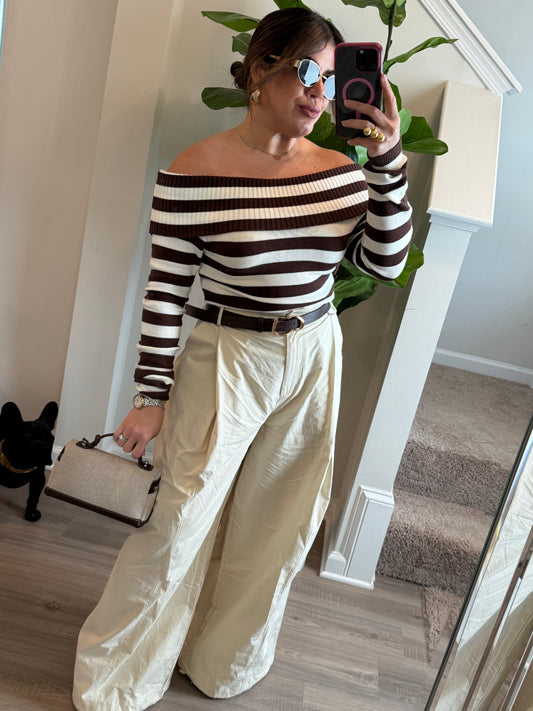 Sand Pleated Pants