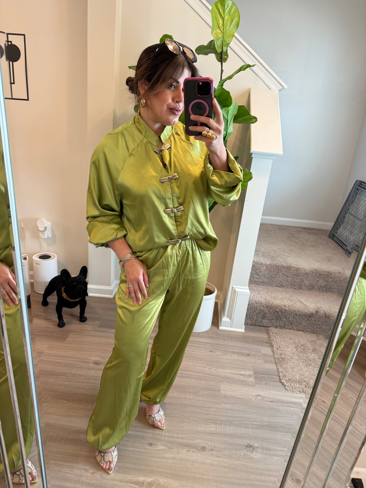 Olive green Napoleon Set