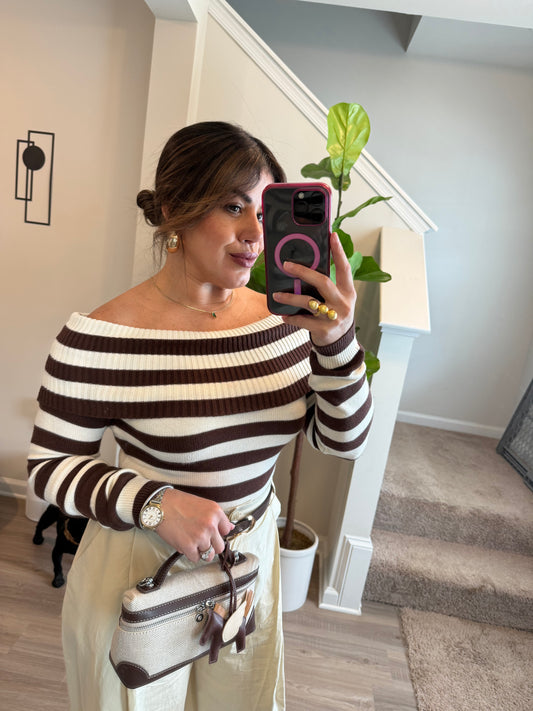 Chocolate Stripes Top