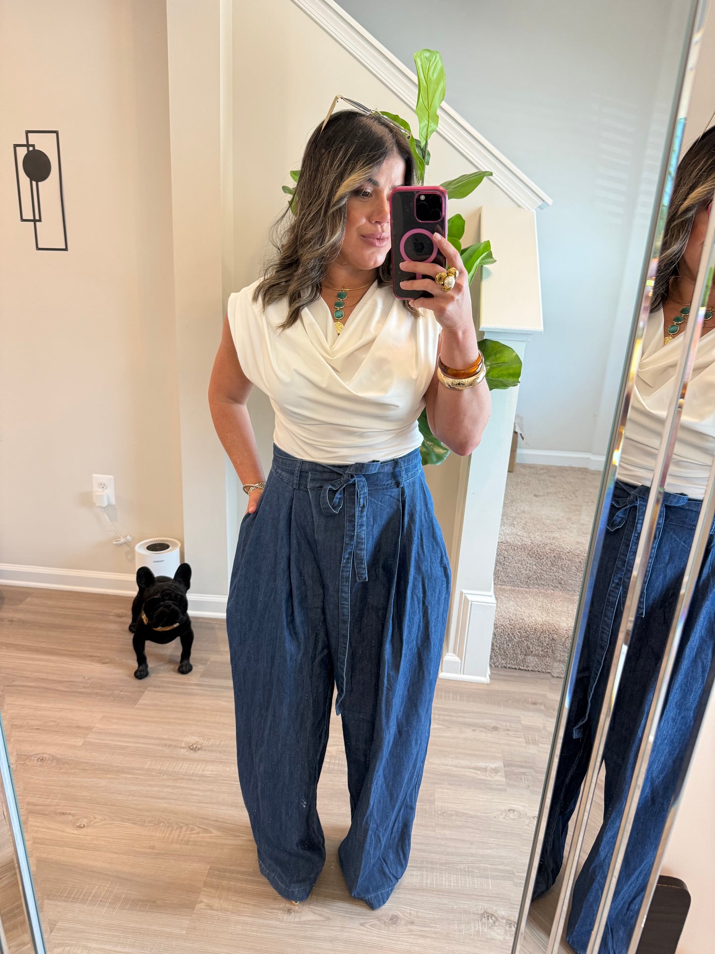 Palermo Midnight Pleated Jeans
