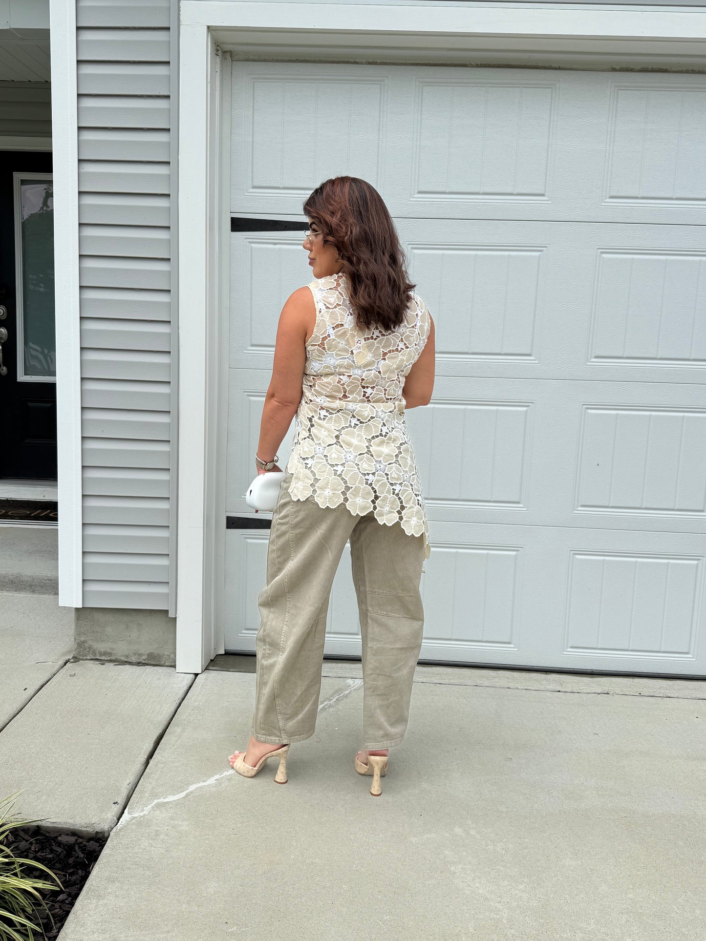 Stone Luxe Barrel Pants