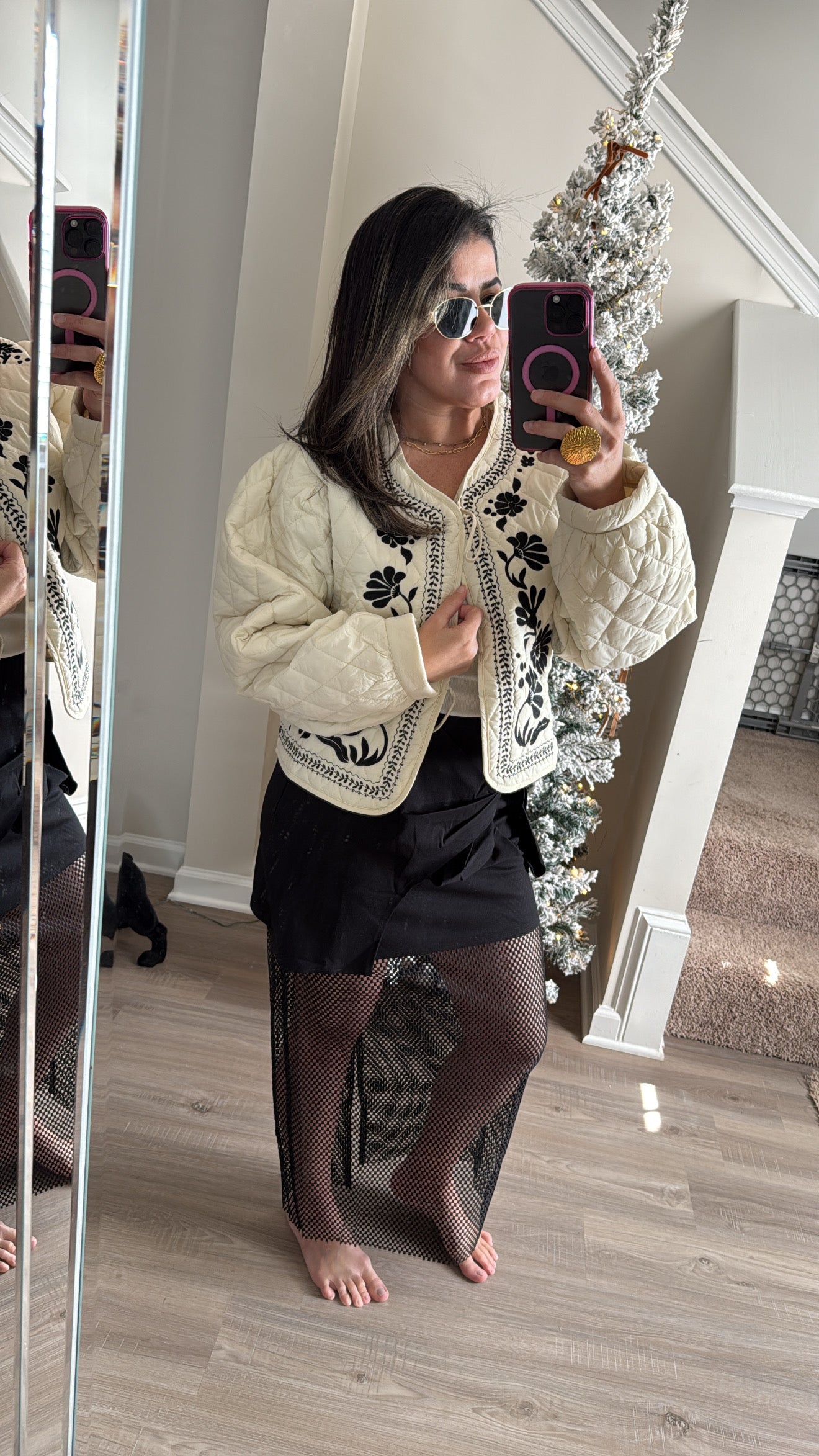 Black Bow Stunning Midi Skirt