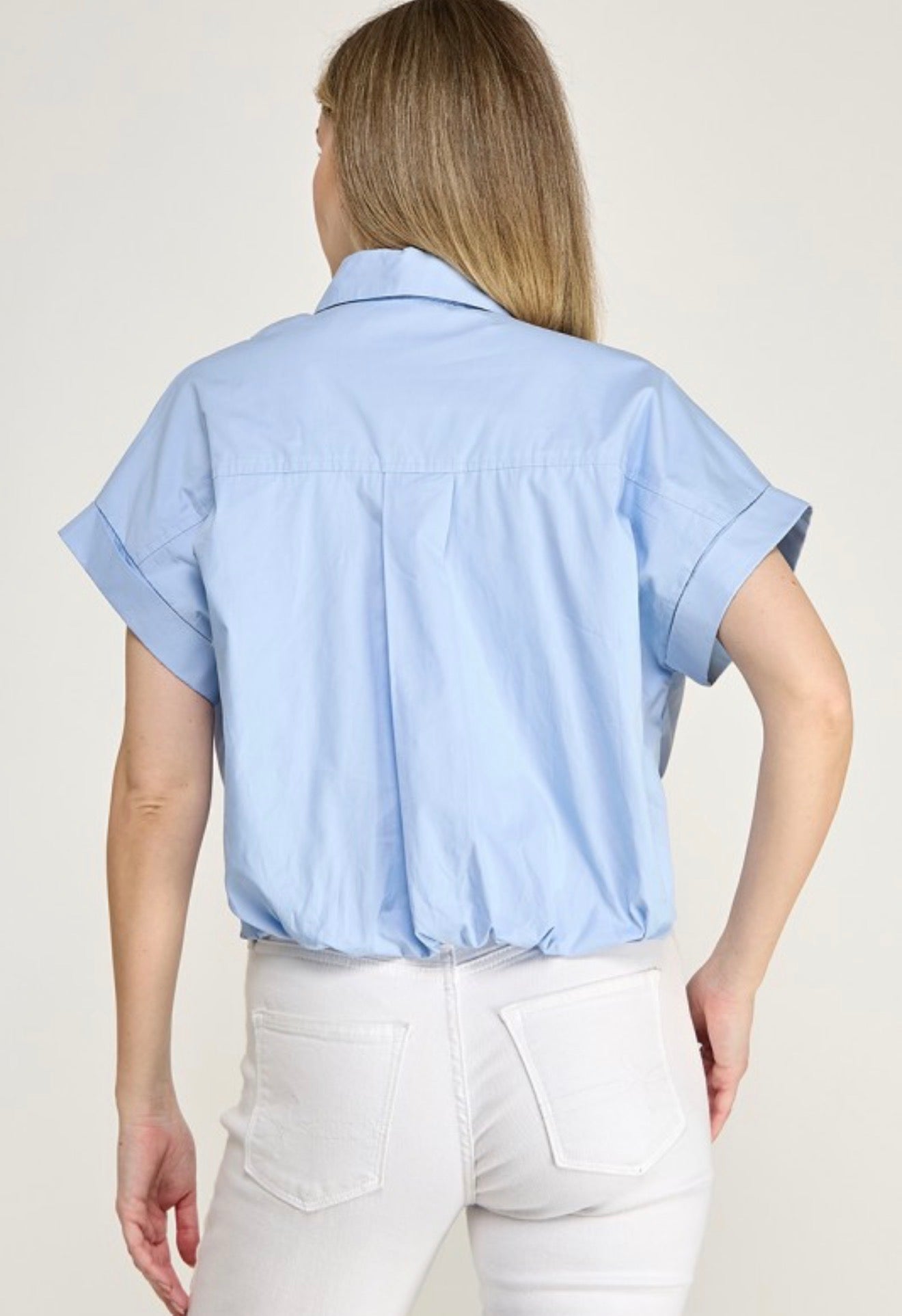 Sky Blue Luxe Lock Top