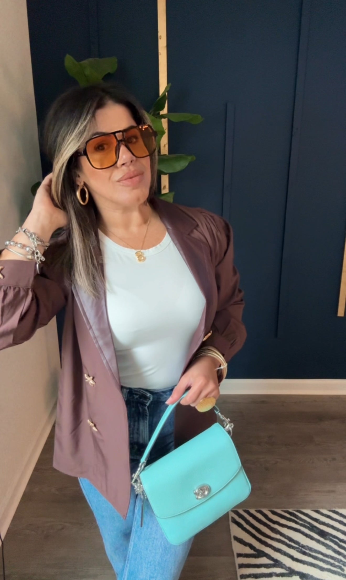 Brown Thin Blazer