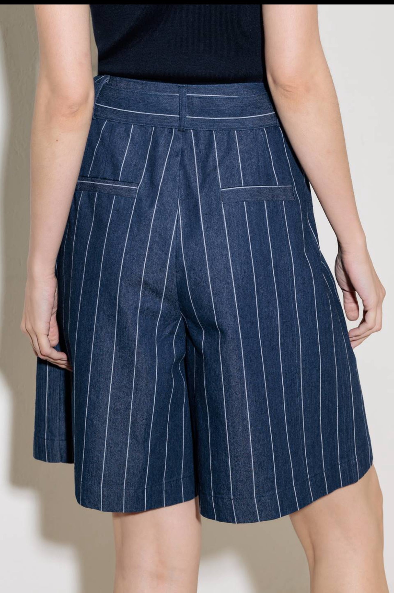 Stripes Bermuda Pants