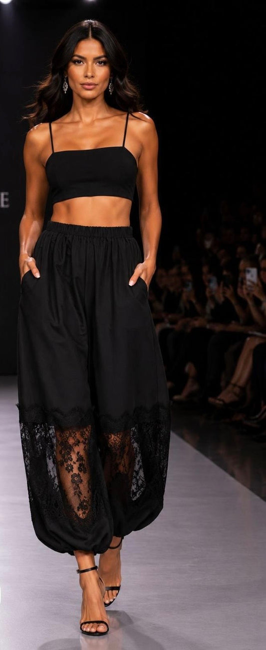 Capri Lace Pants