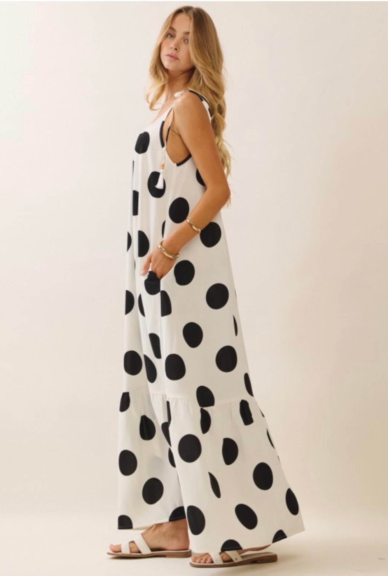 Polka Dot Loose Maxi