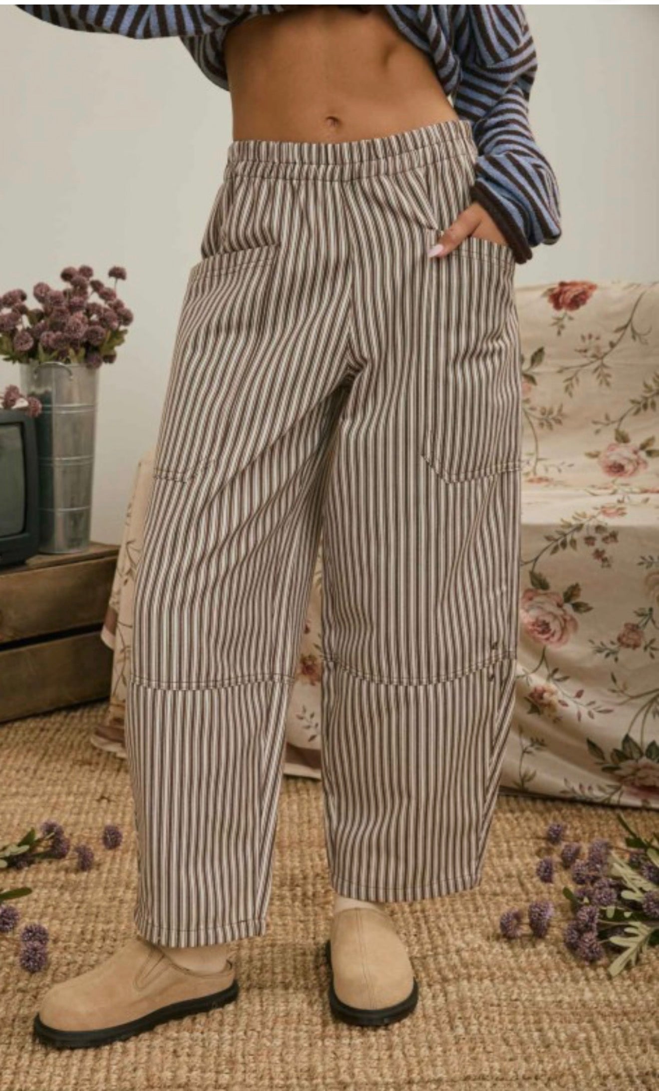 ☕ Latte Stripe Pants
