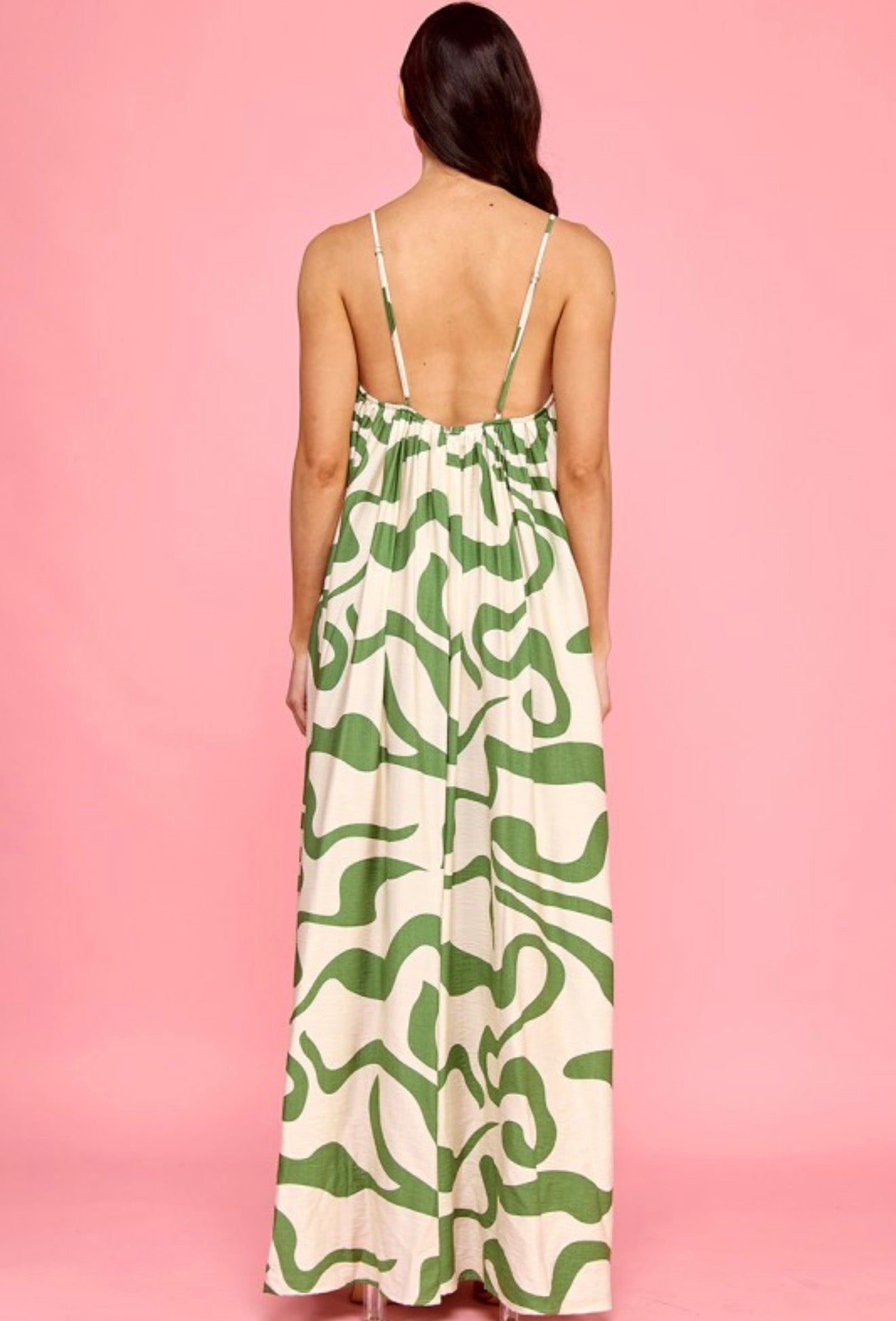 Matcha Waves Linen Jumpsuit