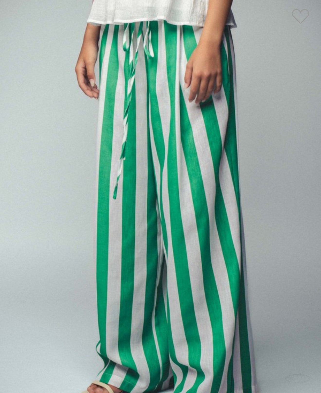 Green Linen Pants