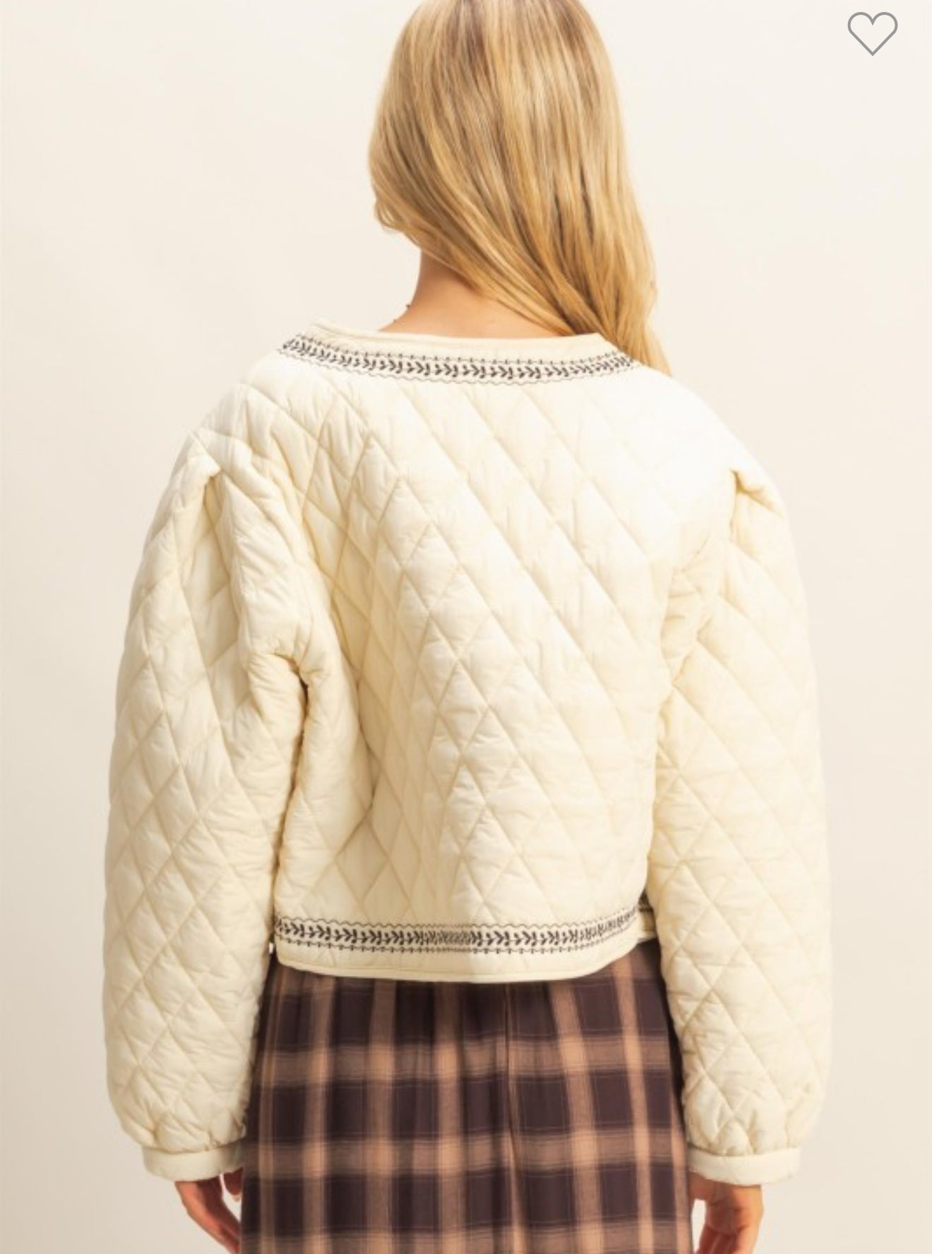 Quilted Embroidered Jacket