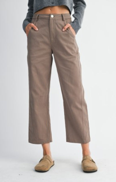 Light chocolate barrel Pants