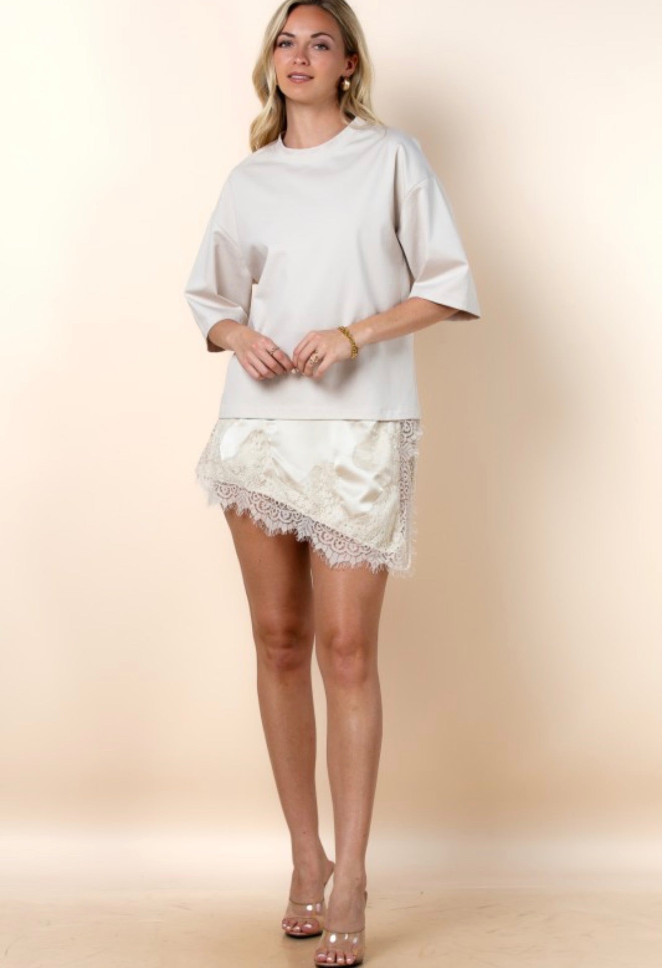 Asymmetric Lace Blouse
