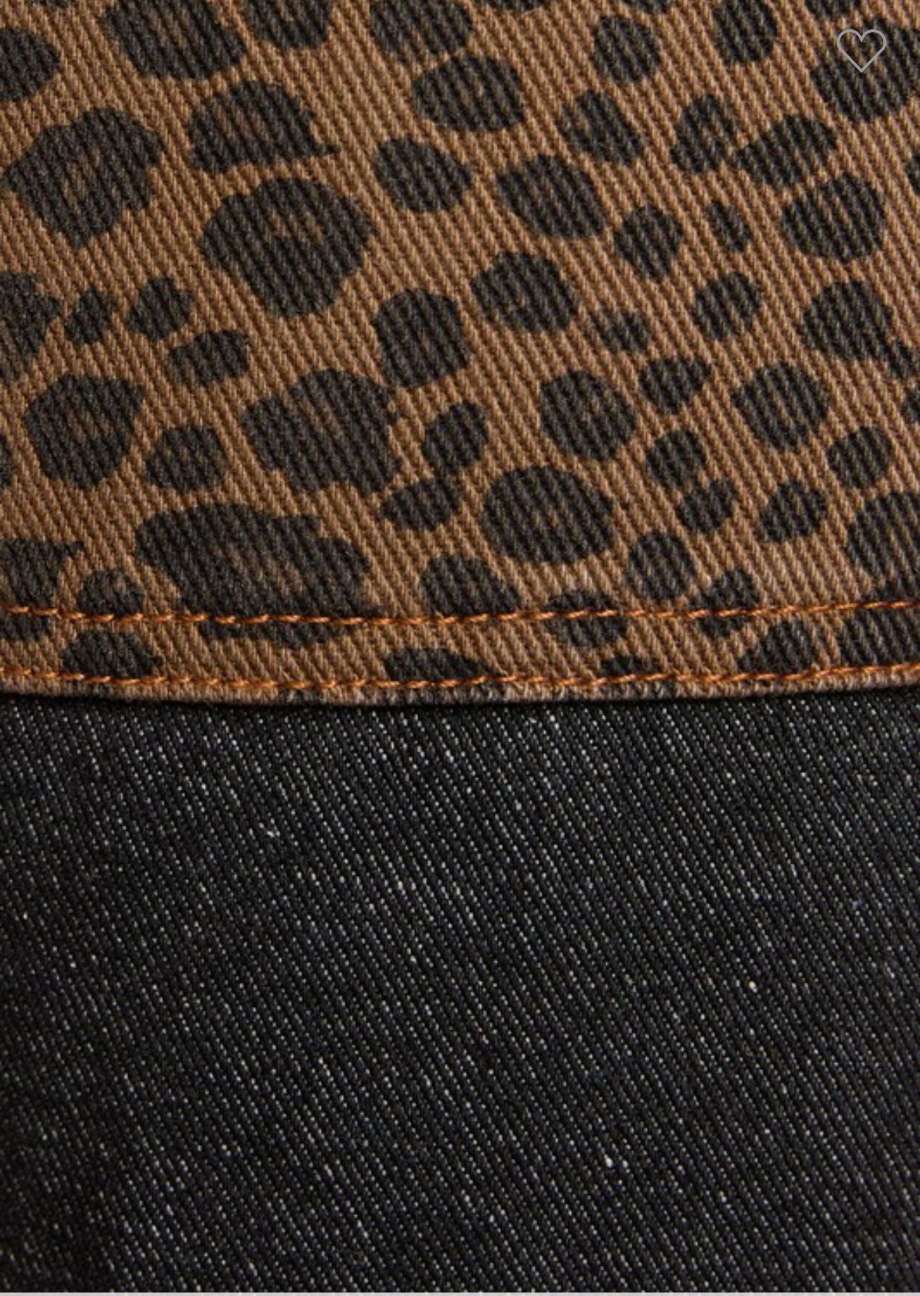 Denim with Leopard Pockets Jeans