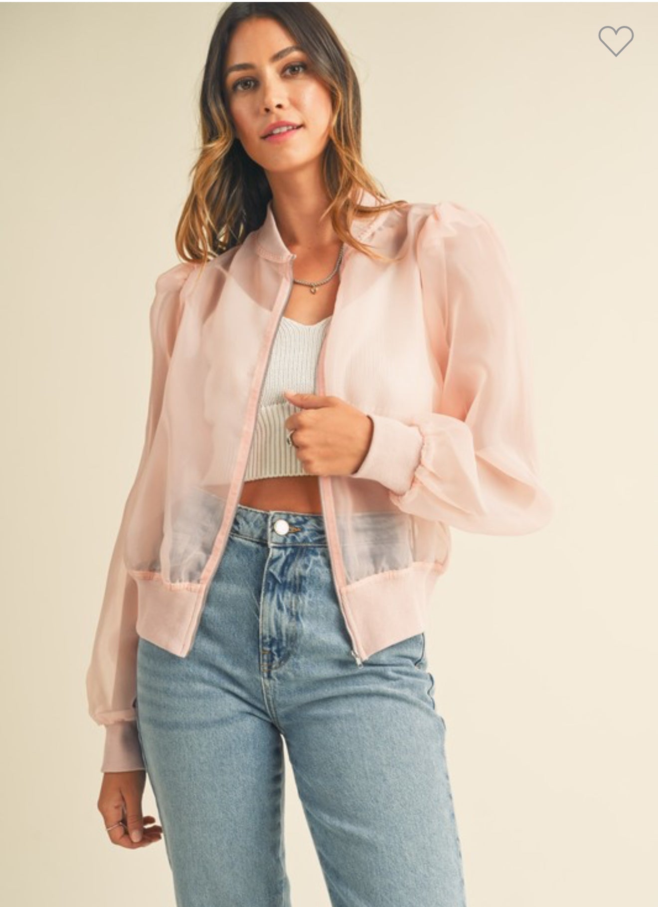 Blush Organza Jacket